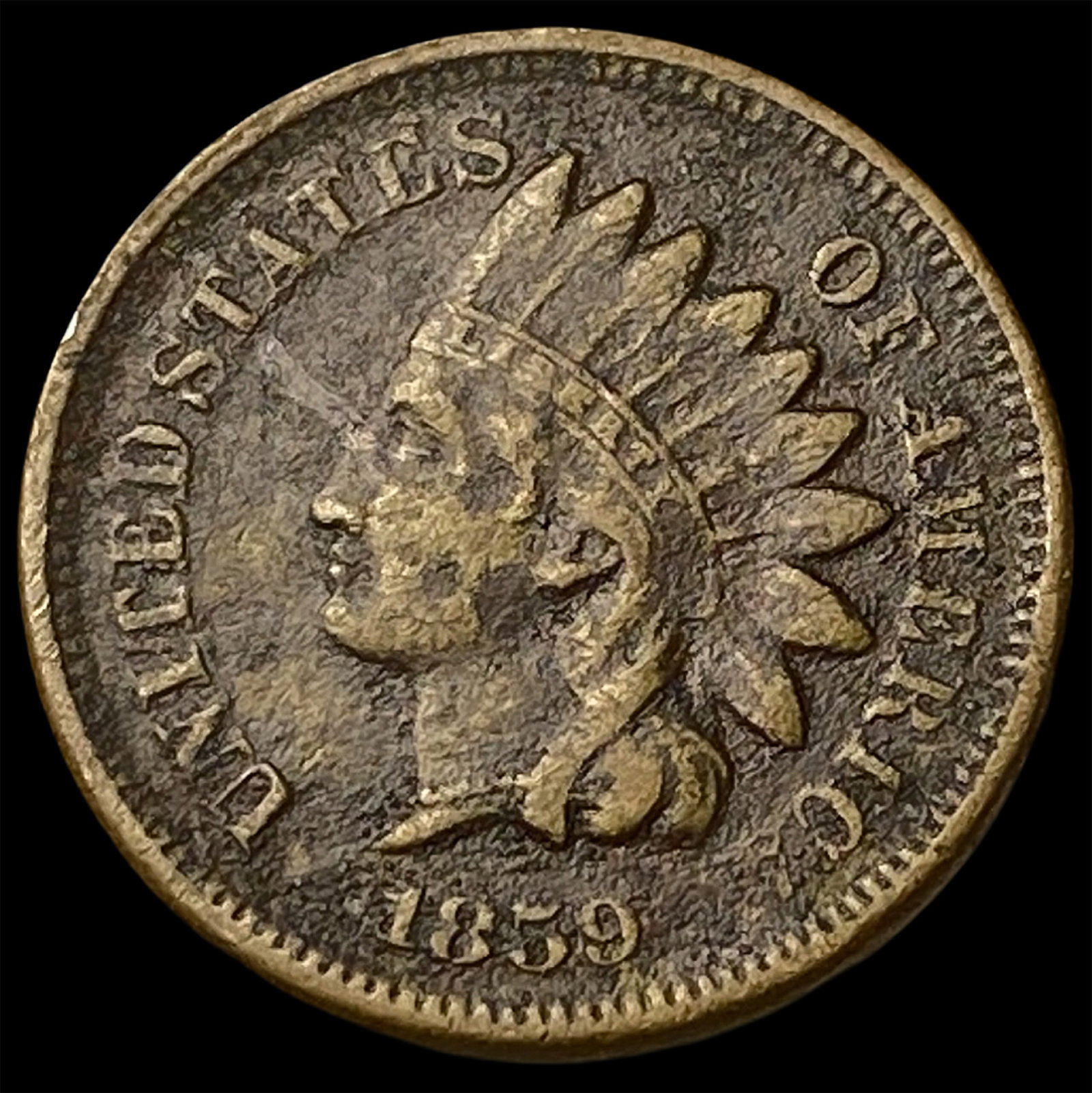 1859 Indian Head Cent LIGHTLY CIRCULATED (1 of 2)