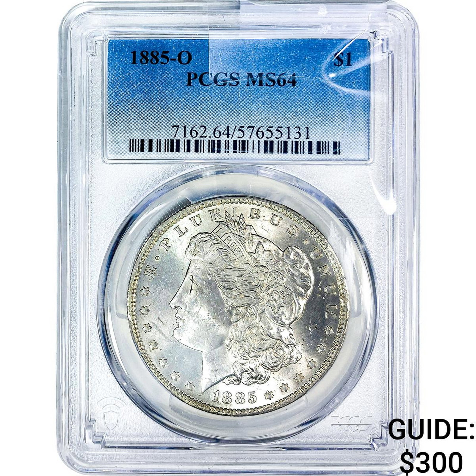 1885-O Morgan Silver Dollar PCGS MS64: 1885-O Morgan Silver Dollar PCGS MS64