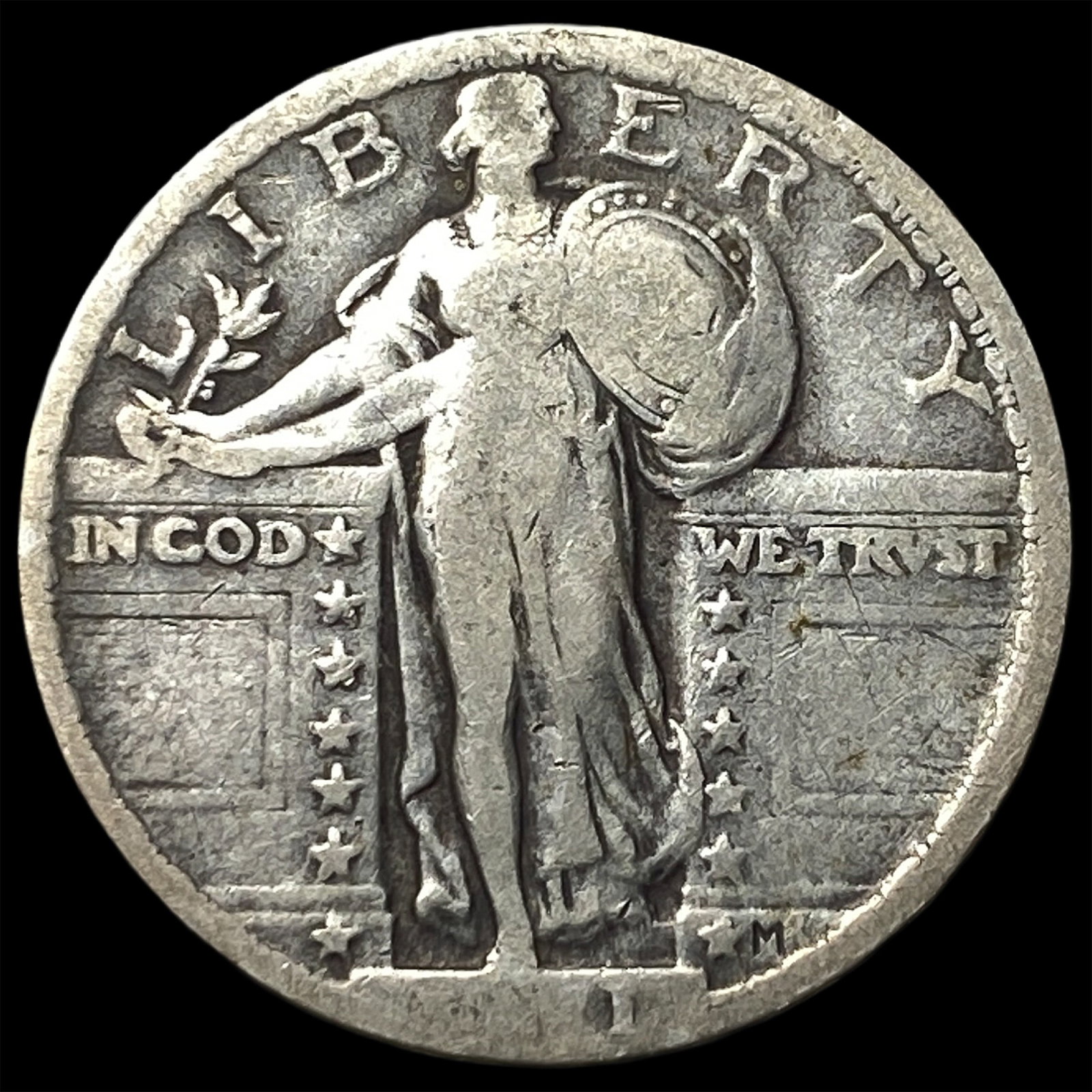 1925 Standing Liberty Quarter NICELY CIRCULATED: 1925 Standing Liberty Quarter NICELY CIRCULATED