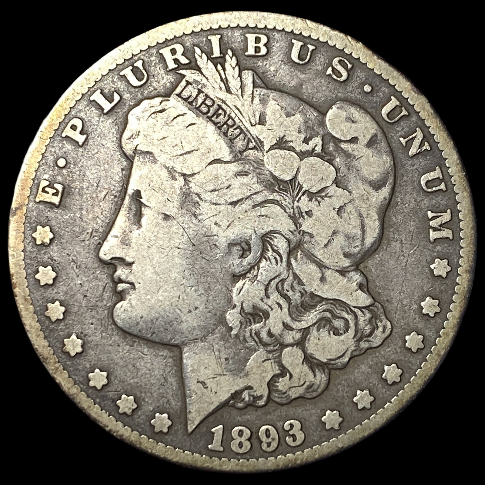 1893-CC Silver Morgan Dollar LIGHTLY CIRCULATED: 1893-CC Silver Morgan Dollar LIGHTLY CIRCULATED