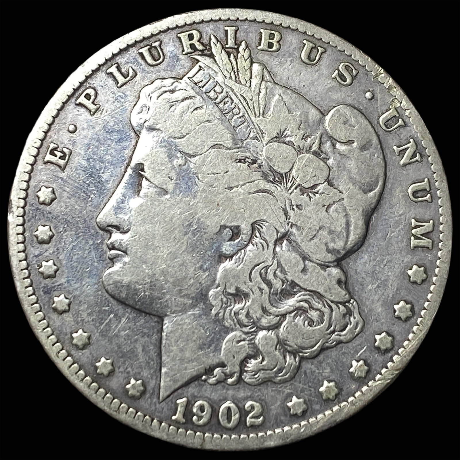 1902-S Silver Morgan Dollar NICELY CIRCULATED: 1902-S Silver Morgan Dollar NICELY CIRCULATED