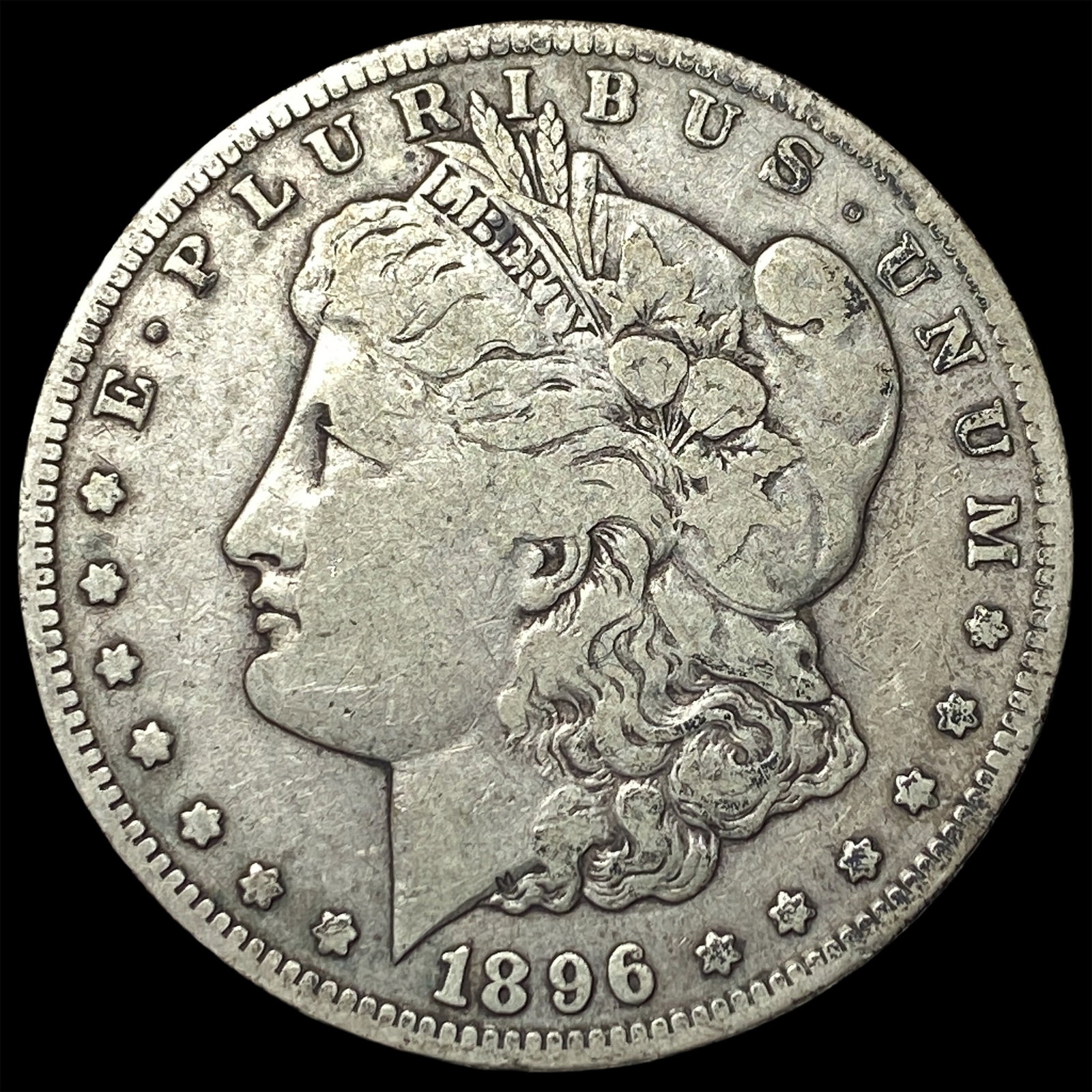 1896-S Silver Morgan Dollar LIGHTLY CIRCULATED: 1896-S Silver Morgan Dollar LIGHTLY CIRCULATED