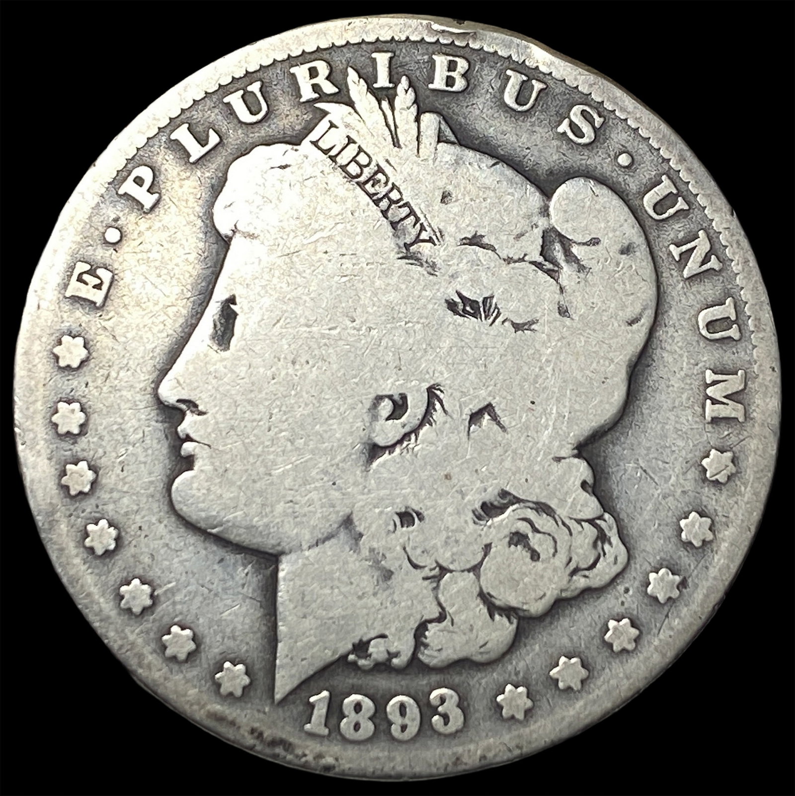 1893-O Silver Morgan Dollar NICELY CIRCULATED: 1893-O Silver Morgan Dollar NICELY CIRCULATED