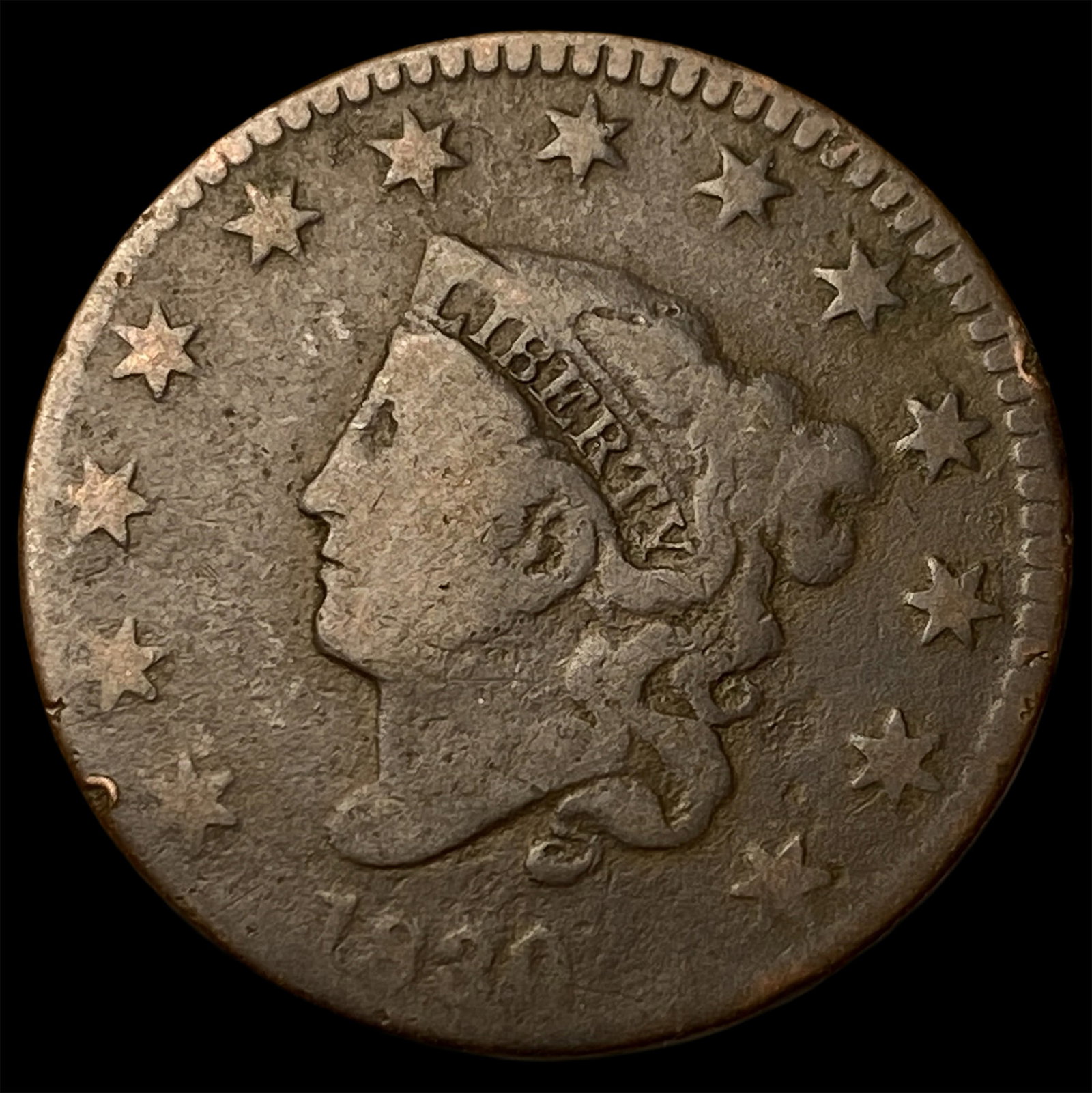 1821 Large Cent NICELY CIRCULATED (1 of 2)