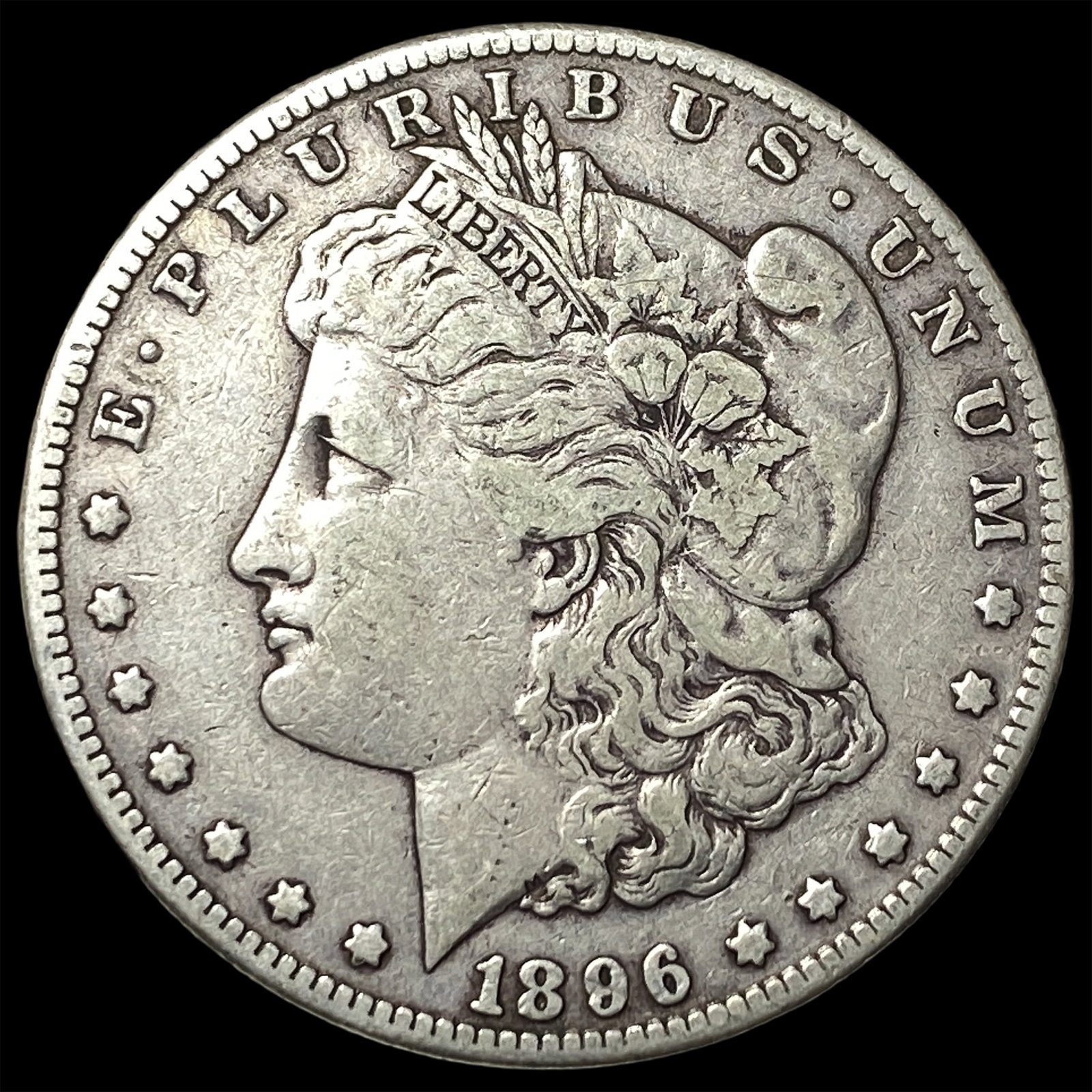 1896-S Silver Morgan Dollar LIGHTLY CIRCULATED: 1896-S Silver Morgan Dollar LIGHTLY CIRCULATED