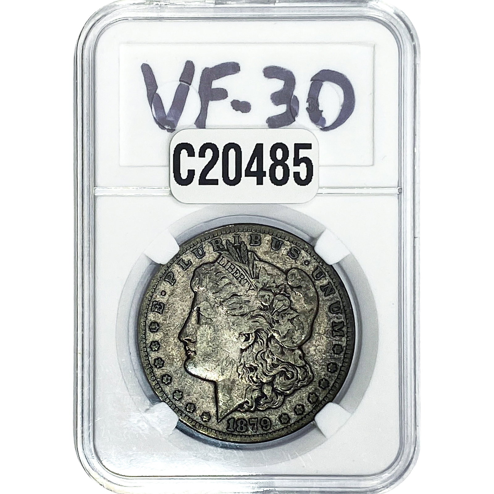 1879-CC Morgan Silver Dollar VF30: 1879-CC Morgan Silver Dollar VF30