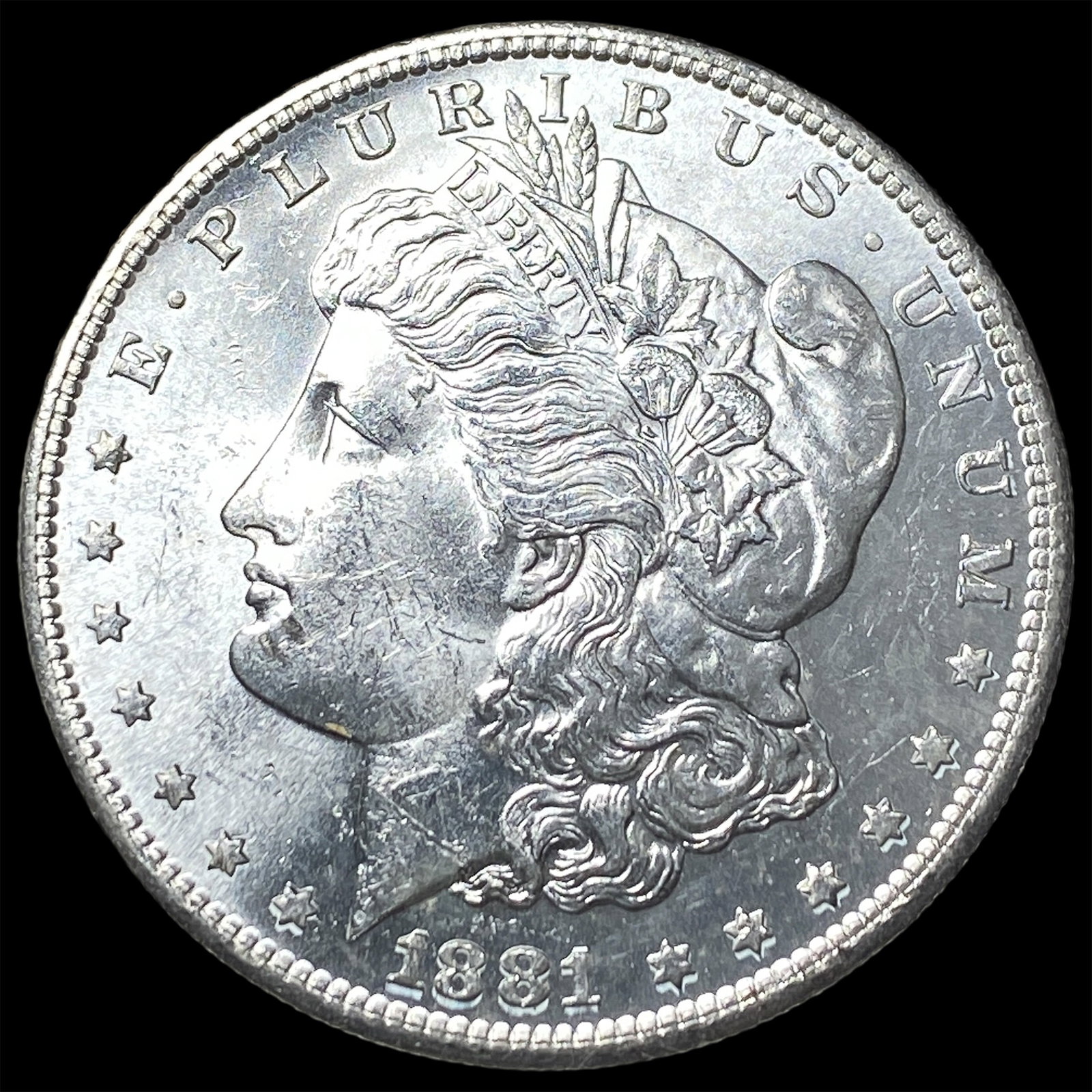 1881-S Silver Morgan Dollar CHOICE BU: 1881-S Silver Morgan Dollar CHOICE BU