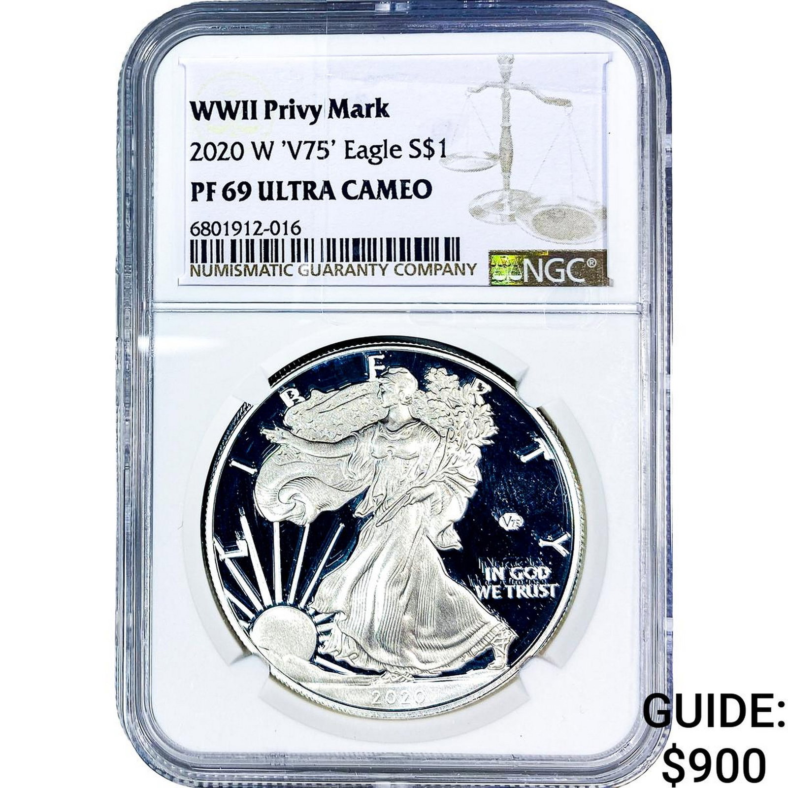 2020-W Silver Eagle NGC PF69 Ultra Cameo (1 of 2)