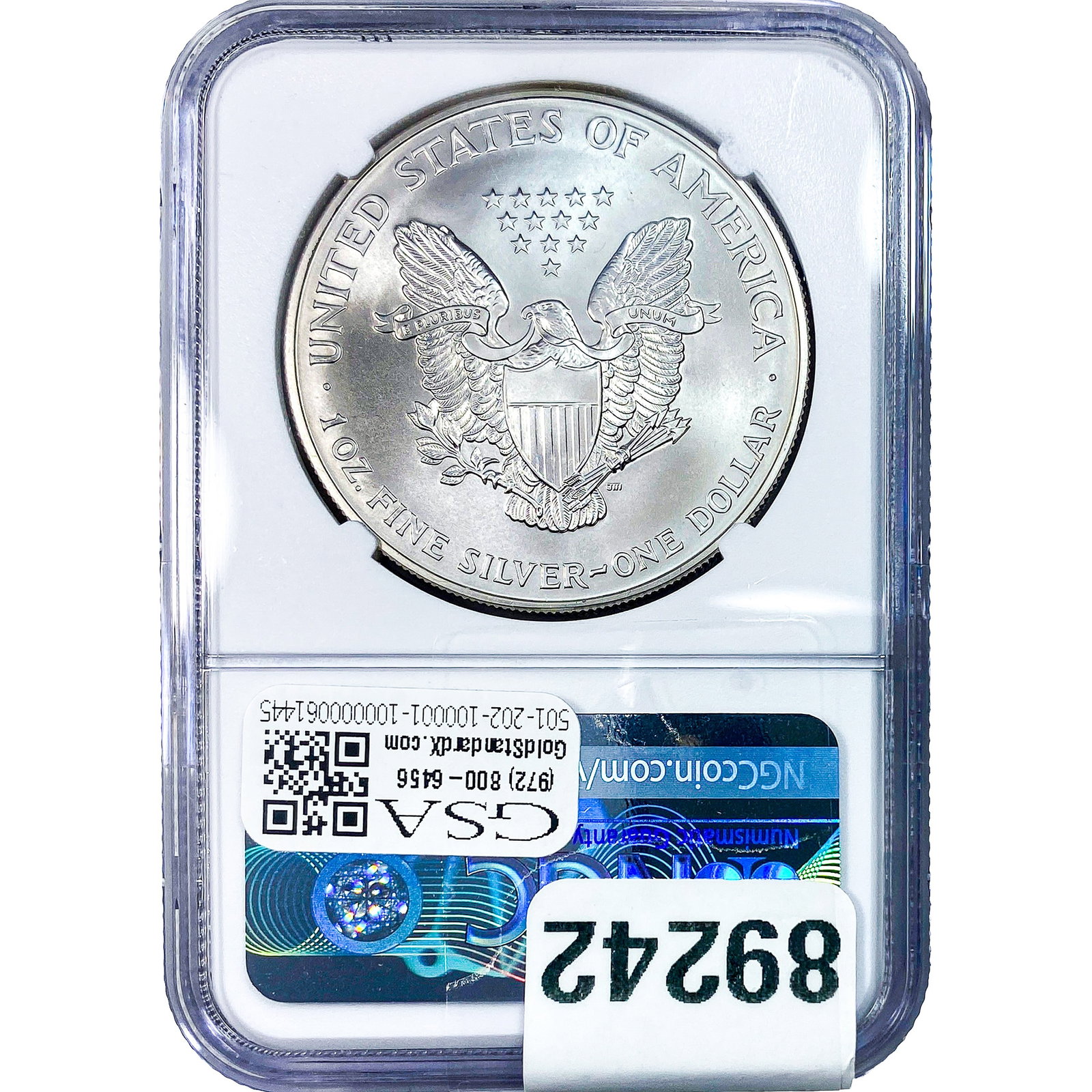 2000 Silver Eagle NGC MS69 - 2