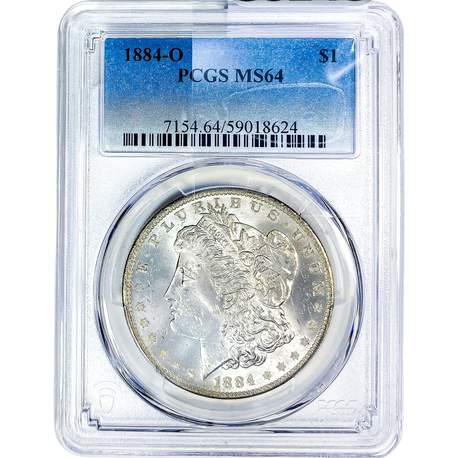 1884-O Morgan Silver Dollar PCGS MS64: 1884-O Morgan Silver Dollar PCGS MS64