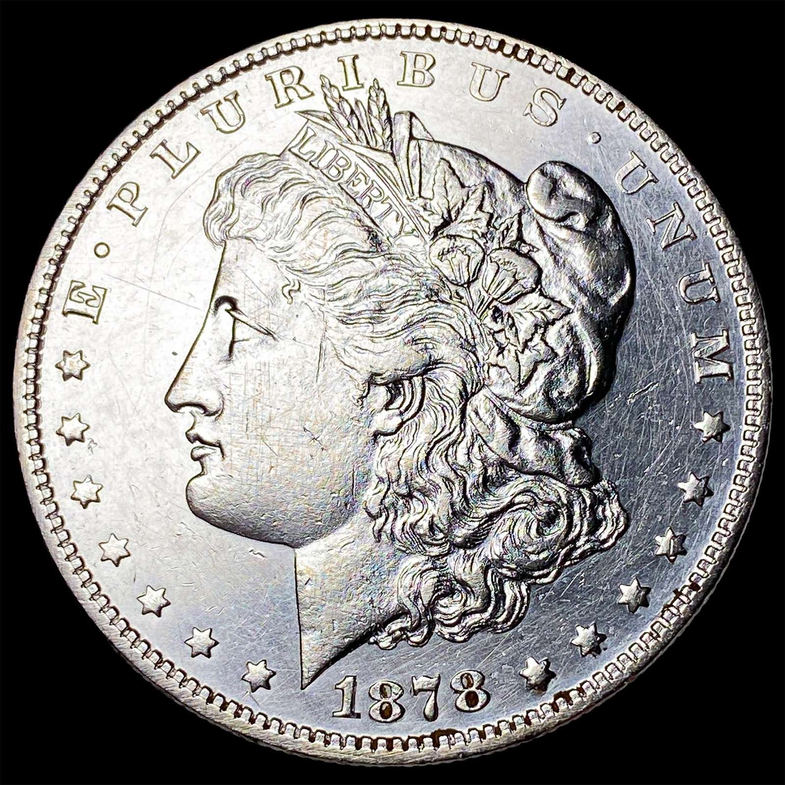 1878 Silver Morgan Dollar CLOSELY UNCIRCULATED: 1878 Silver Morgan Dollar CLOSELY UNCIRCULATED
