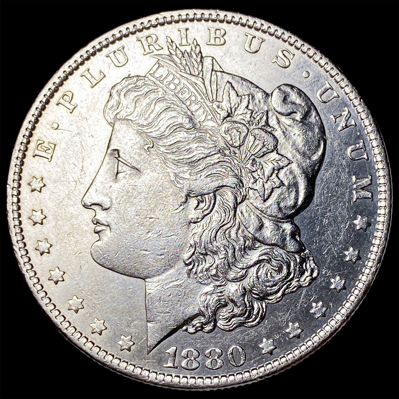 1880 Morgan Silver Dollar CLOSELY UNCIRCULATED: 1880 Morgan Silver Dollar CLOSELY UNCIRCULATED