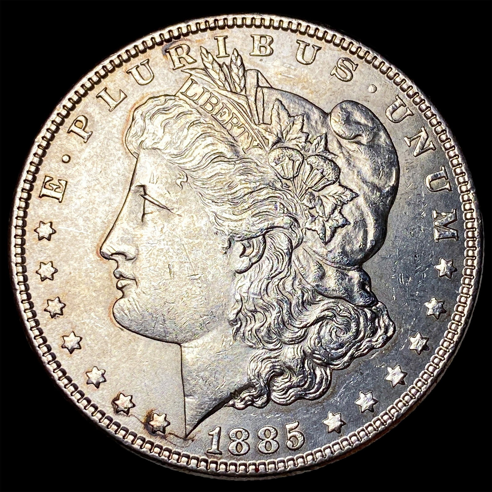1885-S Silver Morgan Dollar CHOICE AU: 1885-S Silver Morgan Dollar CHOICE AU