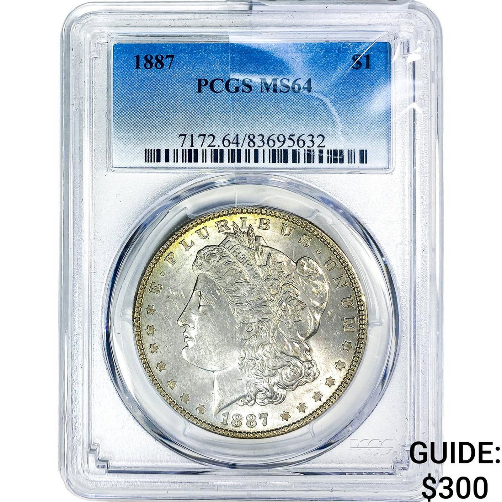 1887 Morgan Silver Dollar PCGS MS64: 1887 Morgan Silver Dollar PCGS MS64