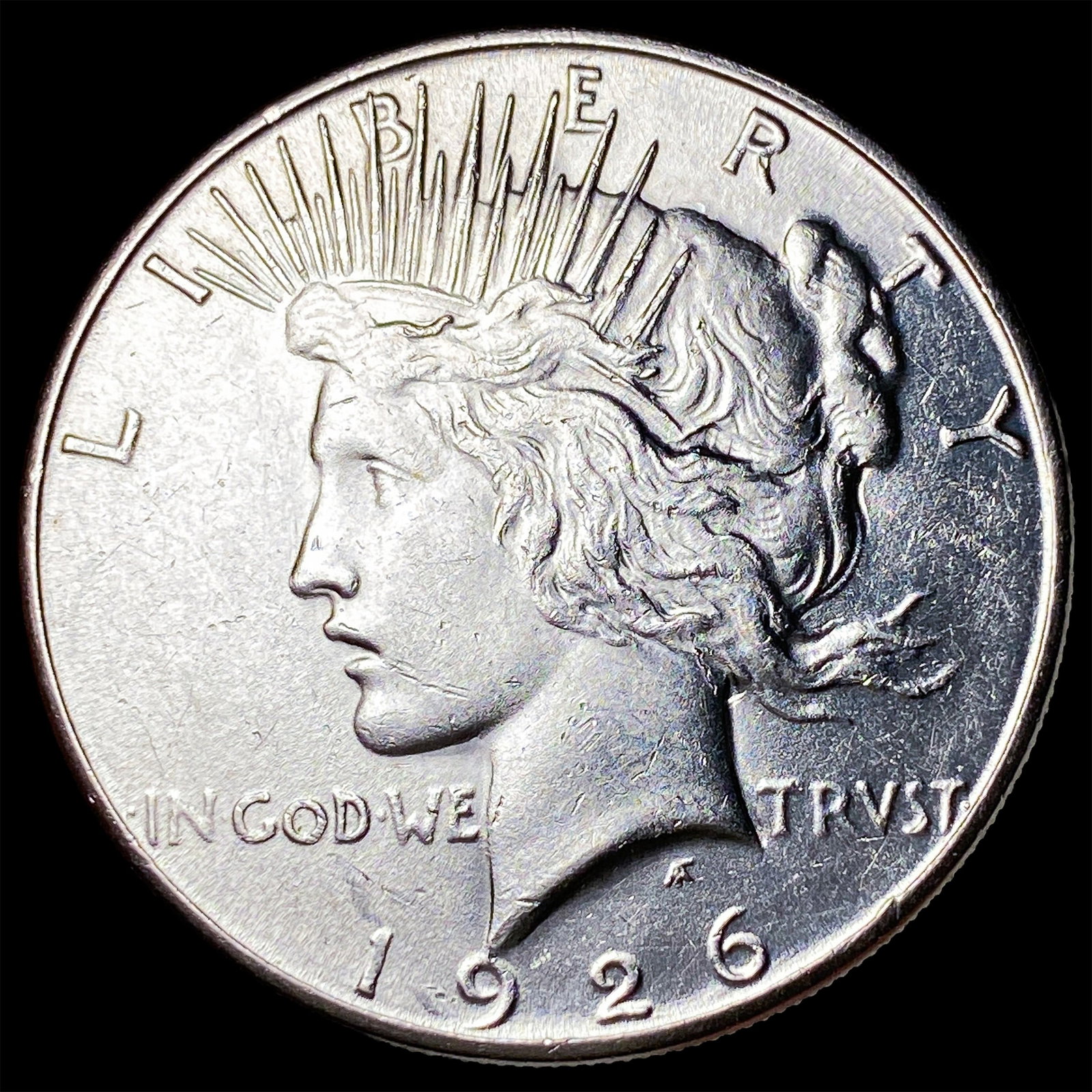 1926-S Silver Peace Dollar CHOICE AU: 1926-S Silver Peace Dollar CHOICE AU