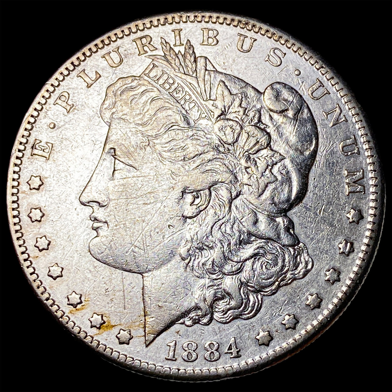 1884-S Silver Morgan Dollar NEARLY UNCIRCULATED: 1884-S Silver Morgan Dollar NEARLY UNCIRCULATED