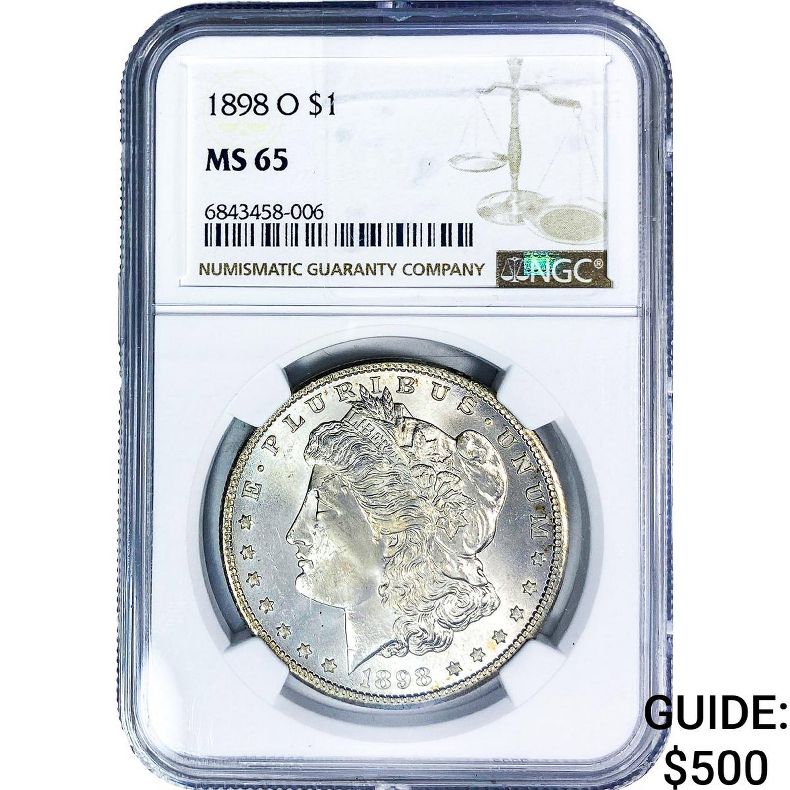 1898-O Morgan Silver Dollar NGC MS65 (1 of 2)