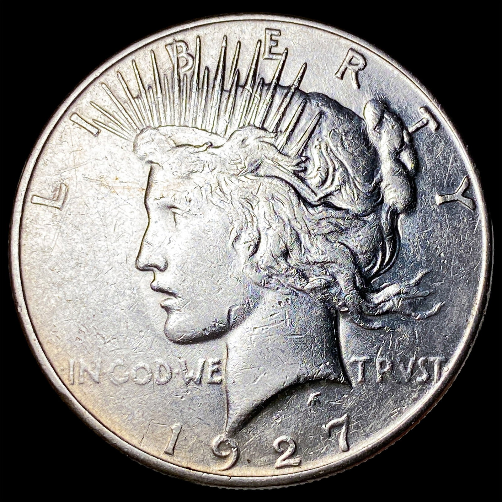 1927-S Silver Peace Dollar CLOSELY UNCIRCULATED: 1927-S Silver Peace Dollar CLOSELY UNCIRCULATED