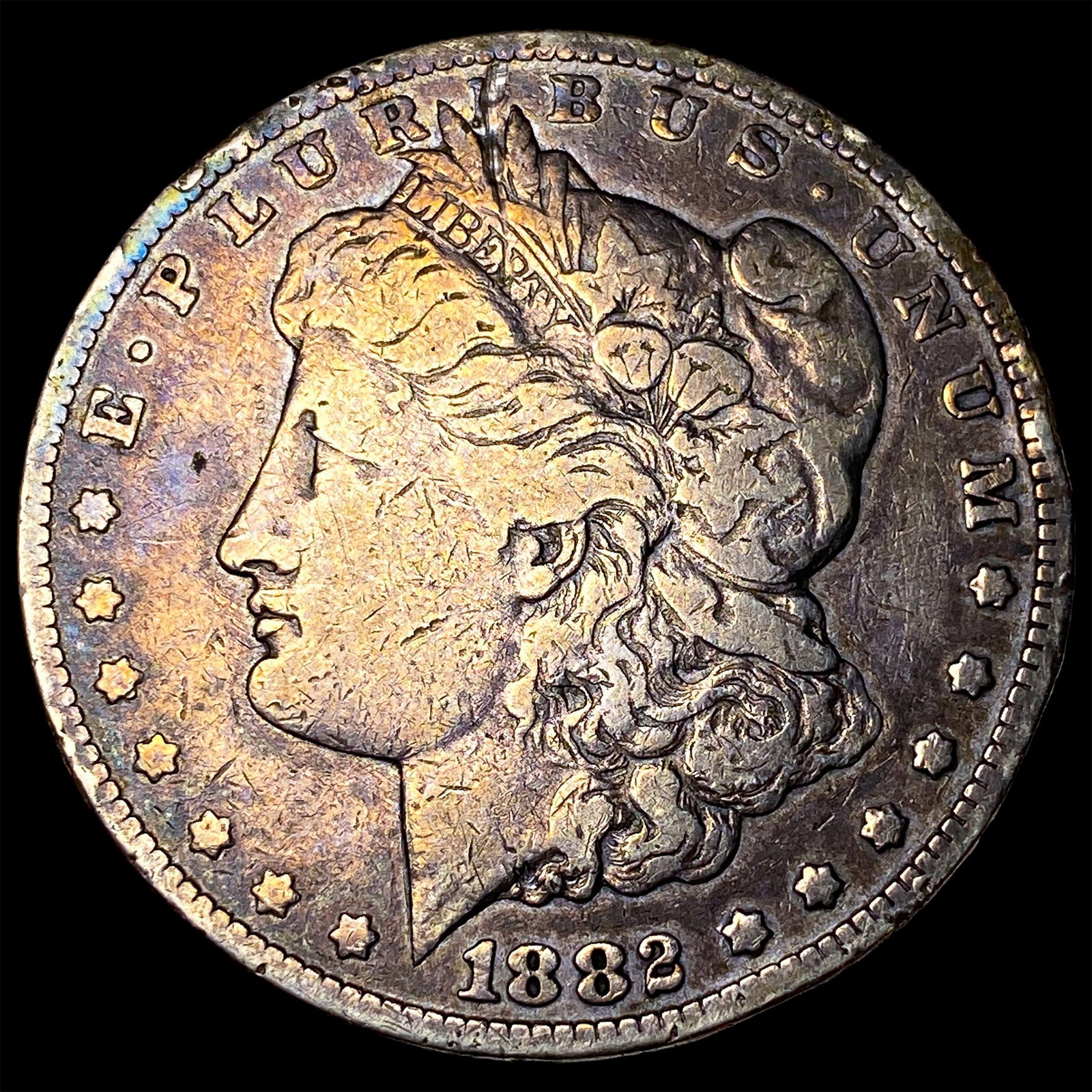 1882-CC Silver Morgan Dollar LIGHTLY CIRCULATED (1 of 2)