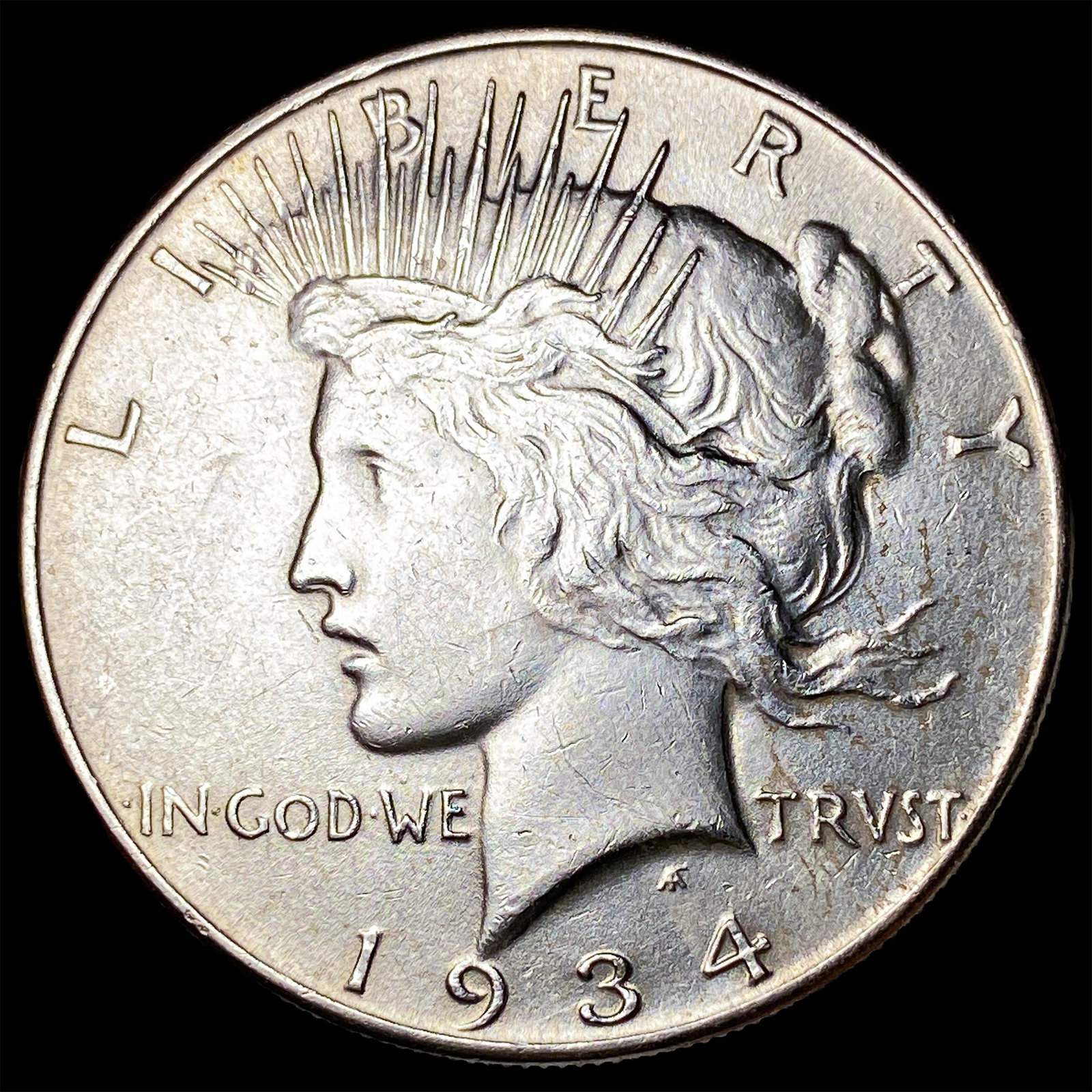1934 Peace Silver Dollar CLOSELY UNCIRCULATED: 1934 Peace Silver Dollar CLOSELY UNCIRCULATED