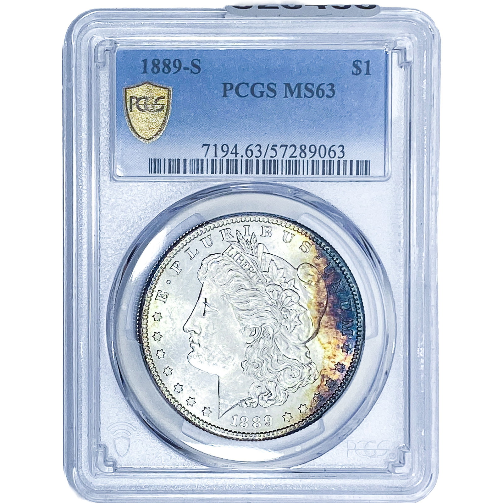 1889-S Morgan Silver Dollar PCGS MS63: 1889-S Morgan Silver Dollar PCGS MS63