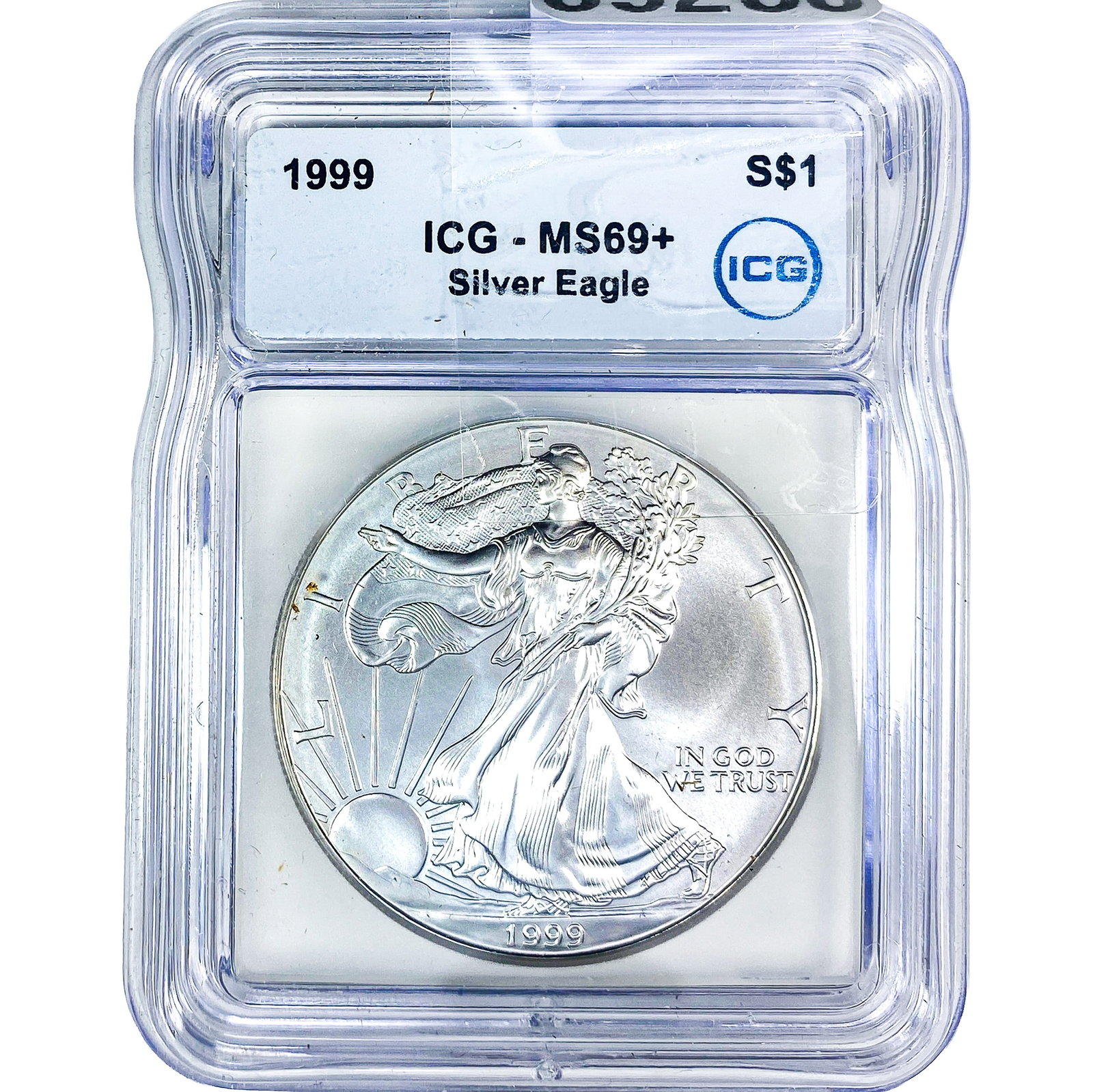 1999 Silver Eagle ICG MS69+ (1 of 2)