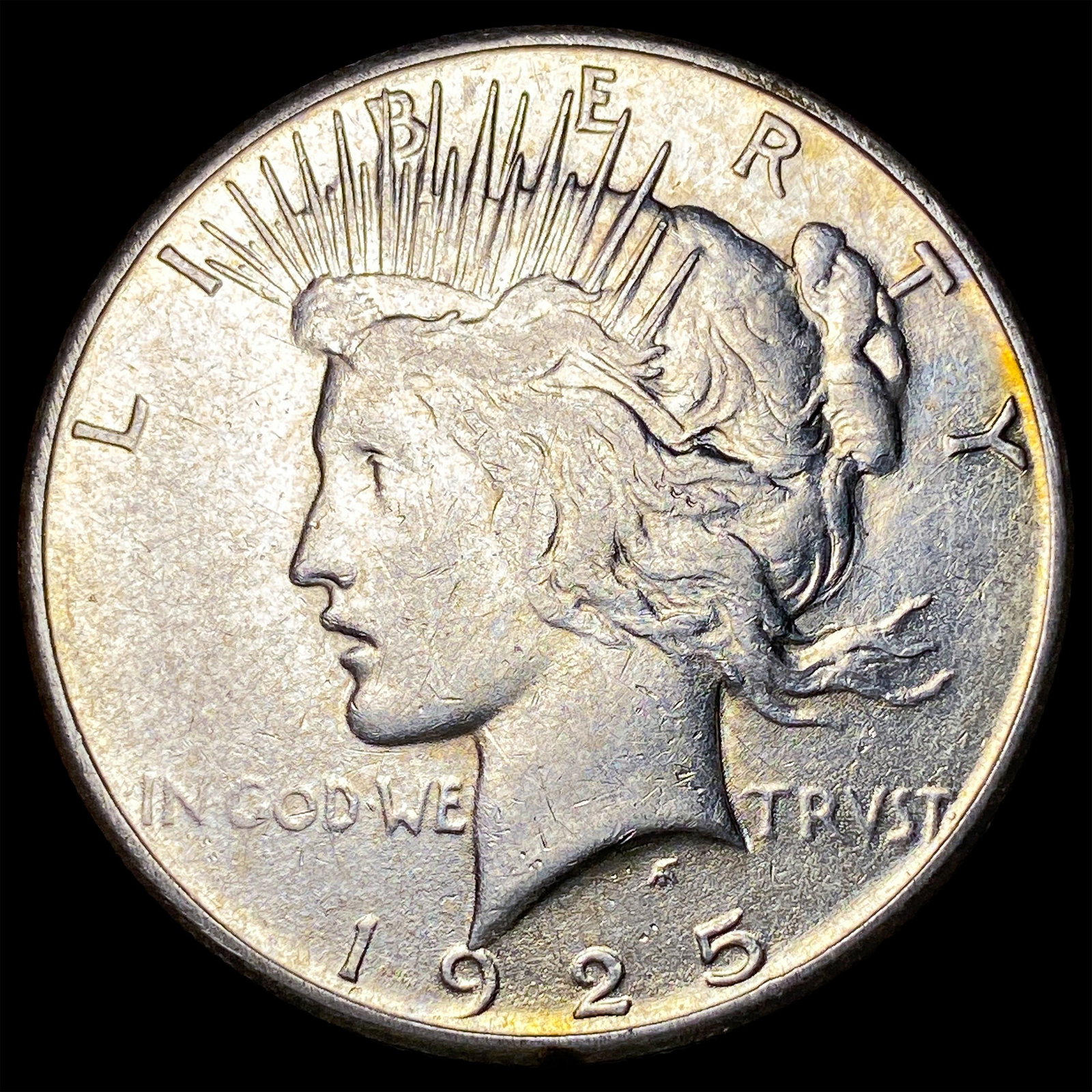 1925-S Silver Peace Dollar NEARLY UNCIRCULATED: 1925-S Silver Peace Dollar NEARLY UNCIRCULATED