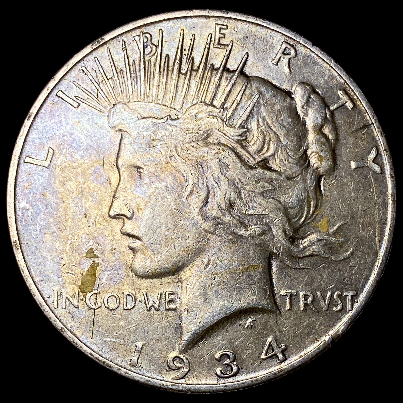 1934-D Silver Peace Dollar NEARLY UNCIRCULATED: 1934-D Silver Peace Dollar NEARLY UNCIRCULATED
