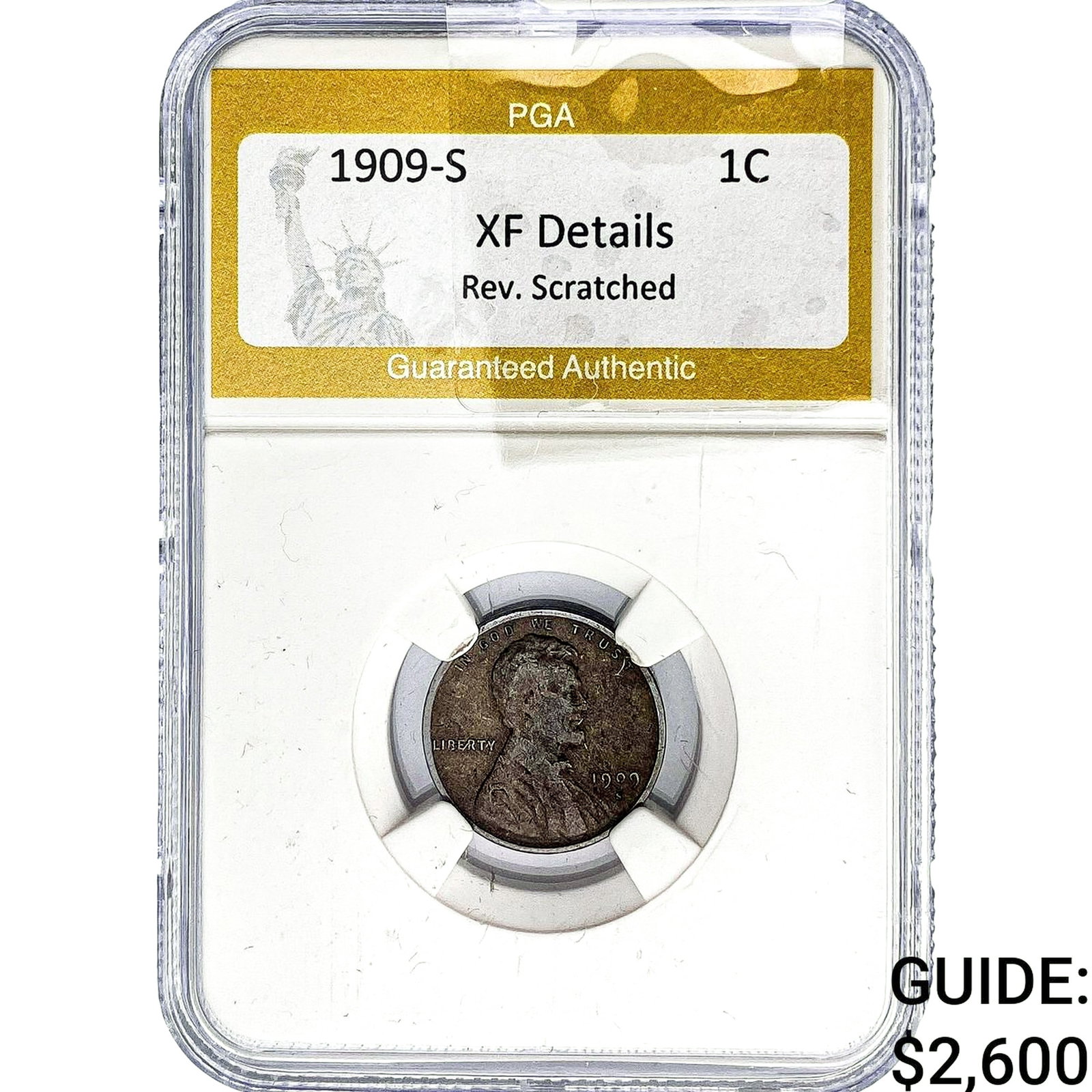 1909-S Wheat Cent PGA XFDetails Rev. Scratched (1 of 2)
