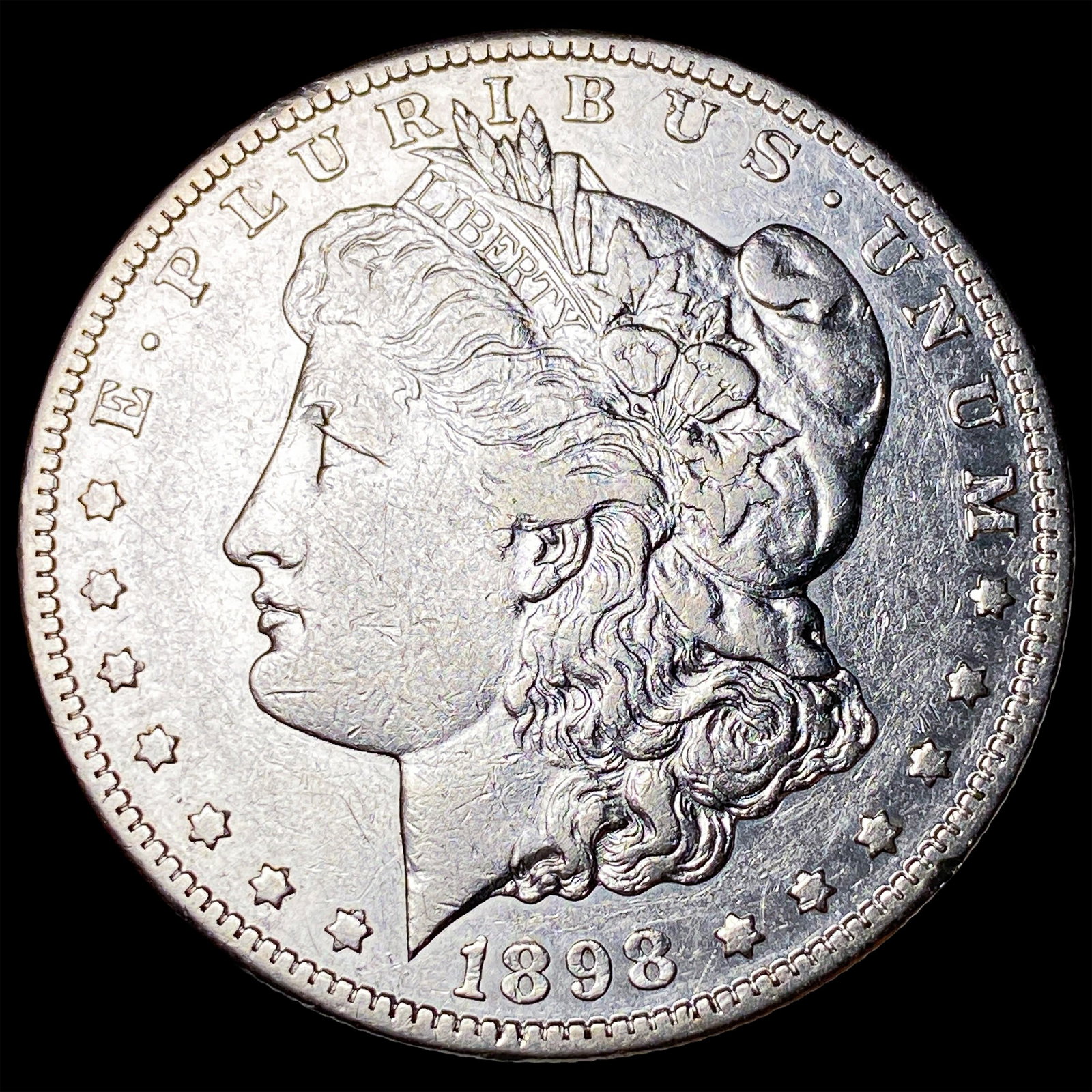 1898-S Silver Morgan Dollar NEARLY UNCIRCULATED: 1898-S Silver Morgan Dollar NEARLY UNCIRCULATED
