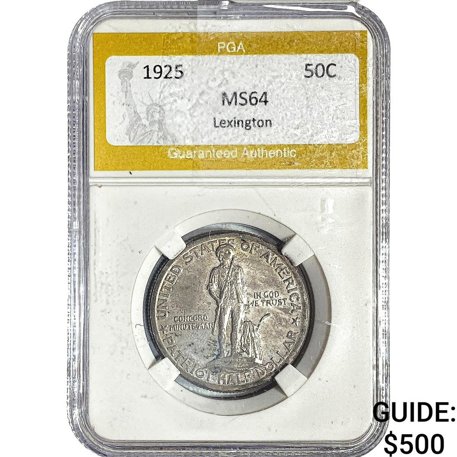1925 Lexington Half Dollar PGA MS64: 1925 Lexington Half Dollar PGA MS64