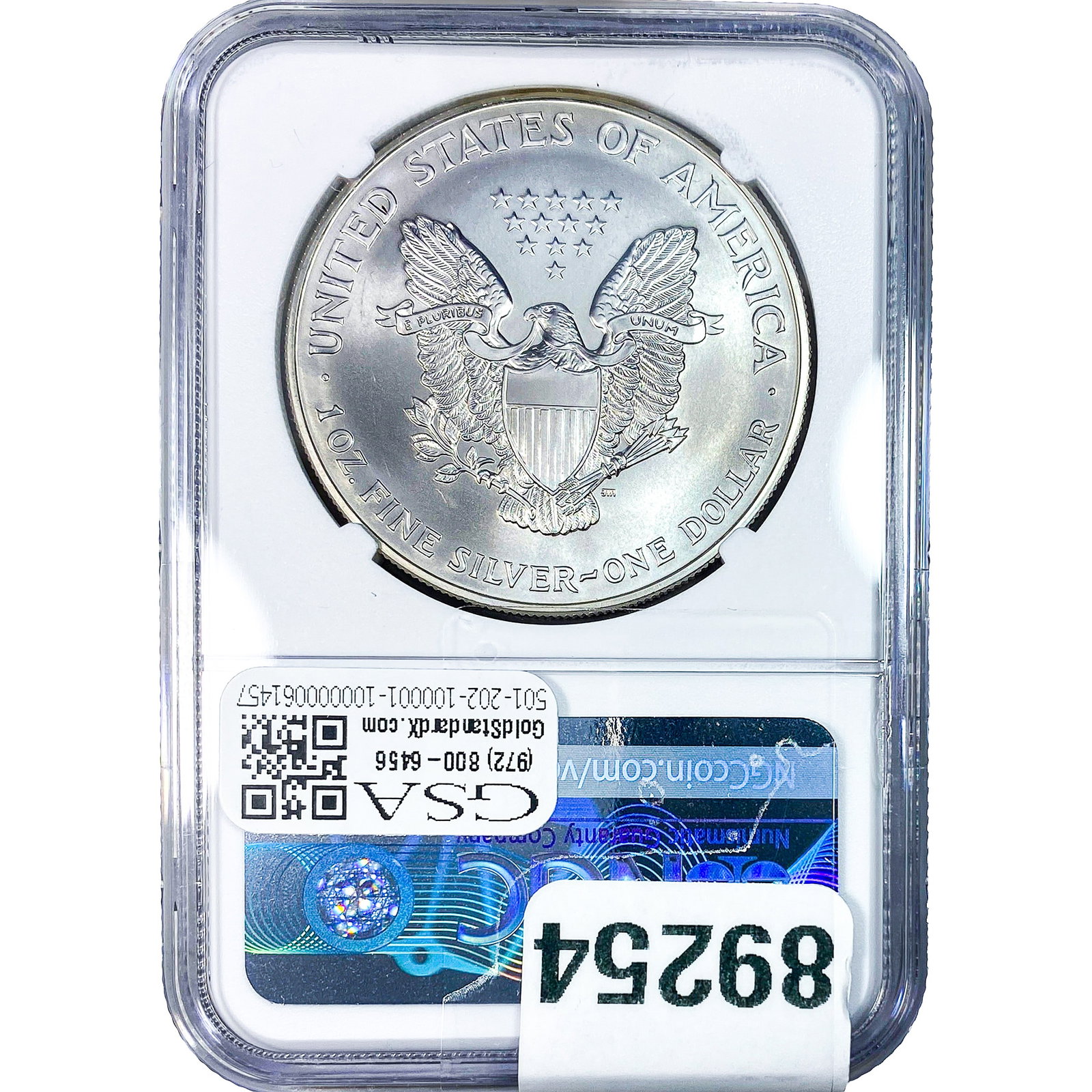 2000 Silver Eagle NGC MS69 - 2
