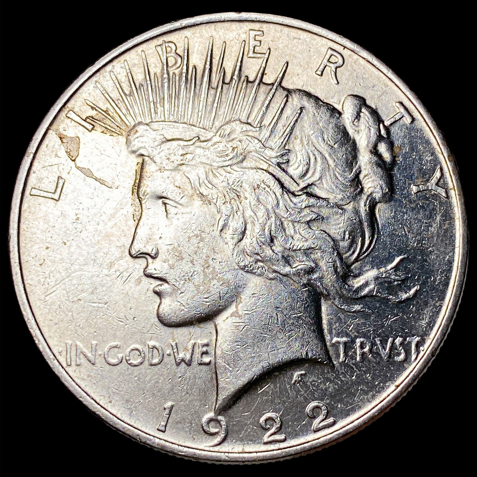 1922 Silver Peace Dollar CLOSELY UNCIRCULATED: 1922 Silver Peace Dollar CLOSELY UNCIRCULATED
