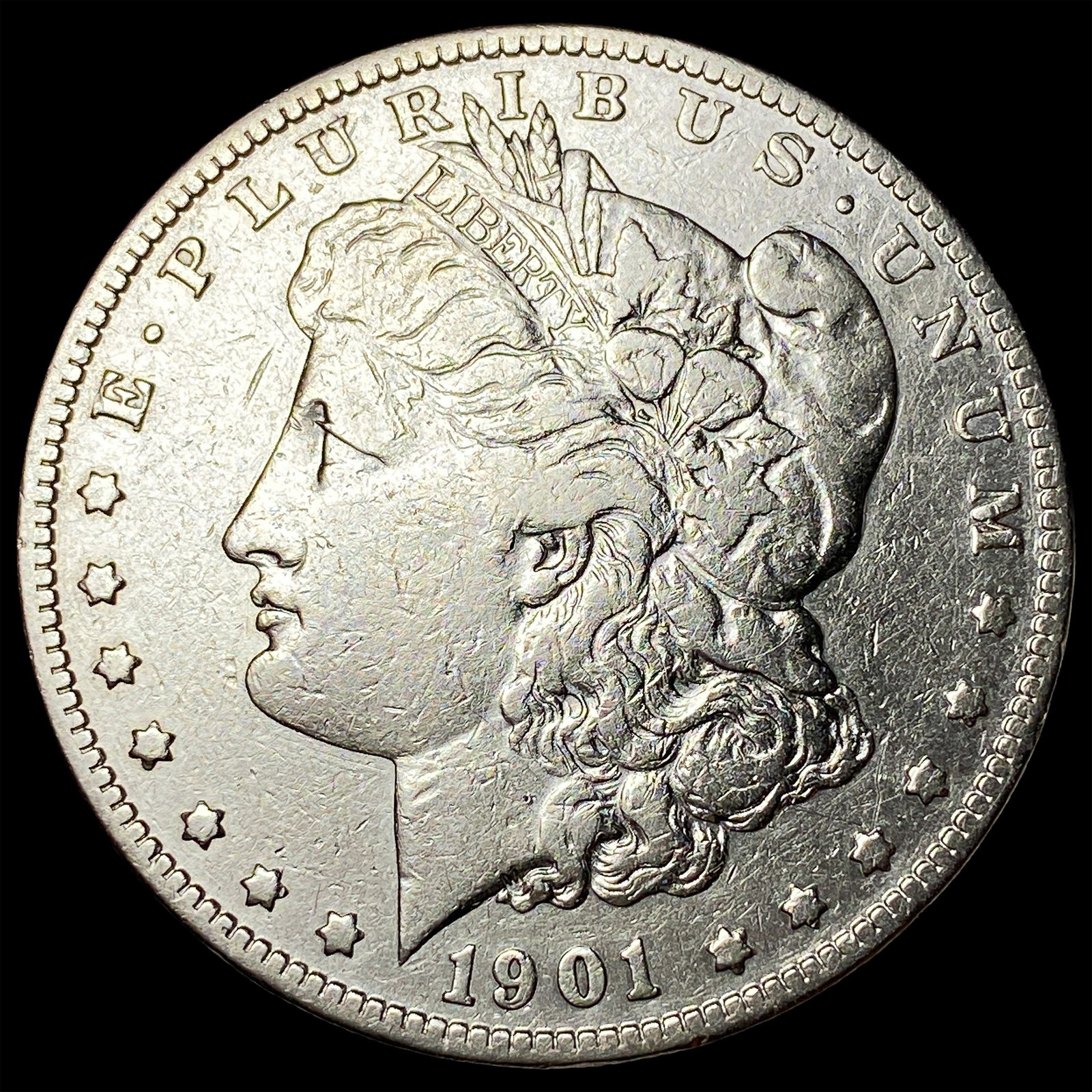1901-S Silver Morgan Dollar LIGHTLY CIRCULATED: 1901-S Silver Morgan Dollar LIGHTLY CIRCULATED