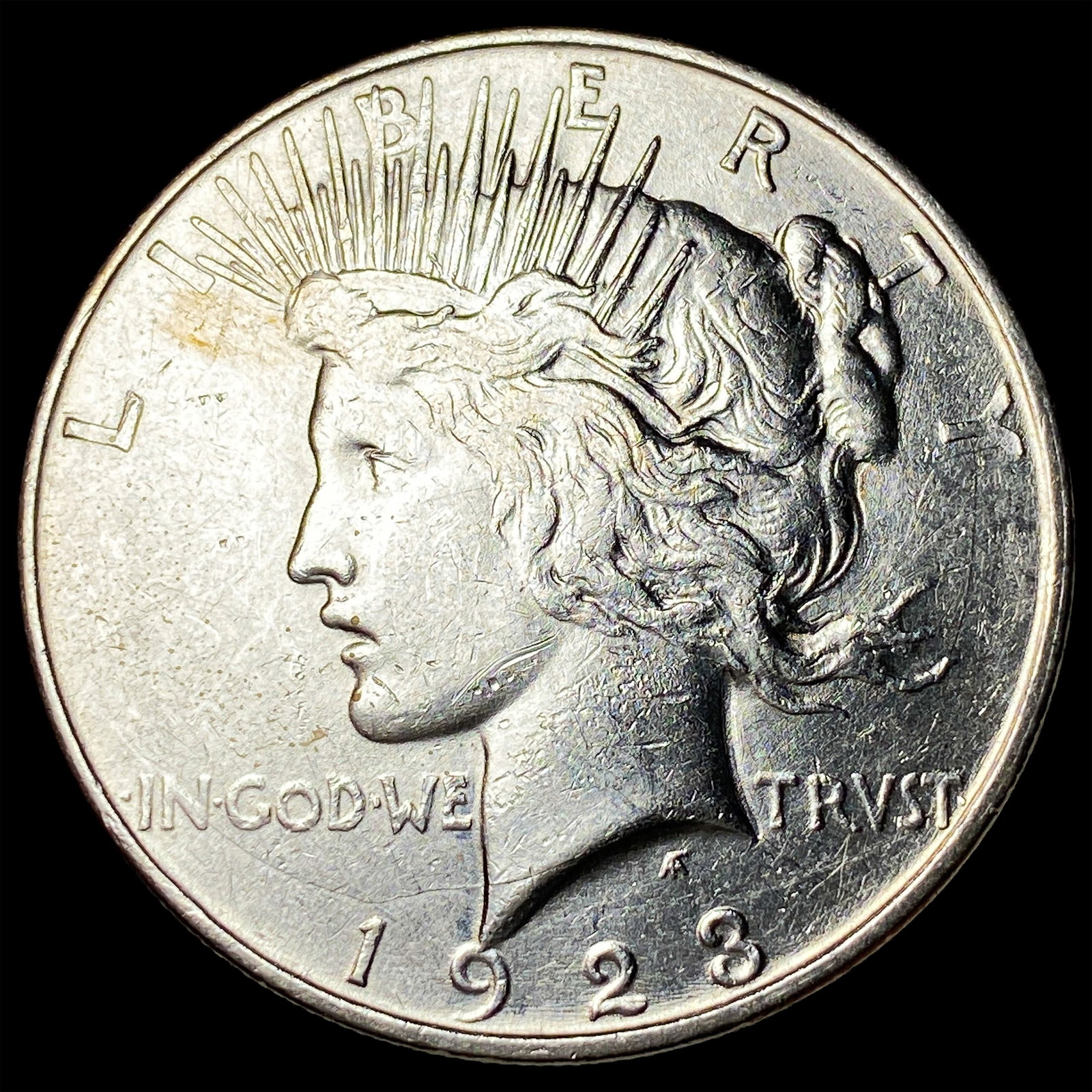 1923-D Peace Silver Dollar CLOSELY UNCIRCULATED: 1923-D Peace Silver Dollar CLOSELY UNCIRCULATED