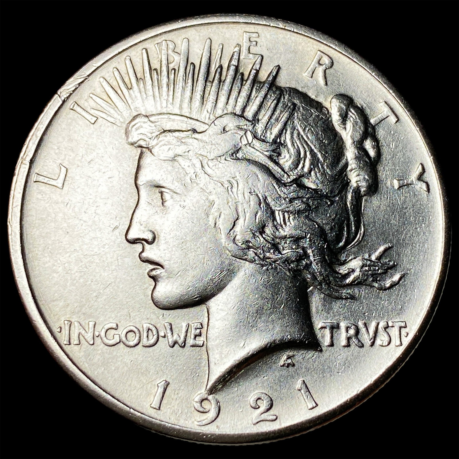 1921 Silver Peace Dollar CLOSELY UNCIRCULATED: 1921 Silver Peace Dollar CLOSELY UNCIRCULATED