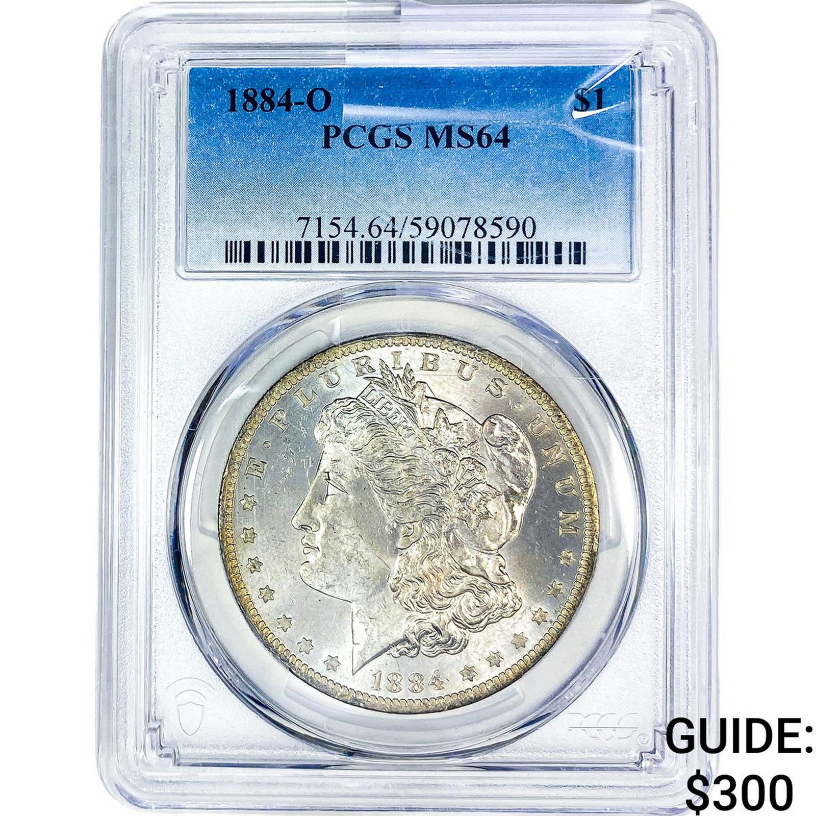 1884-O Morgan Silver Dollar PCGS MS64: 1884-O Morgan Silver Dollar PCGS MS64