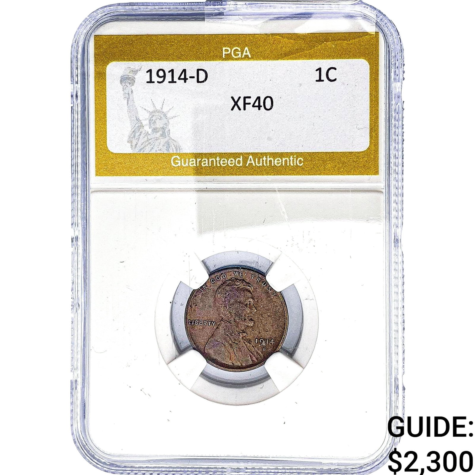 1914-D Wheat Cent PGA XF40 (1 of 2)