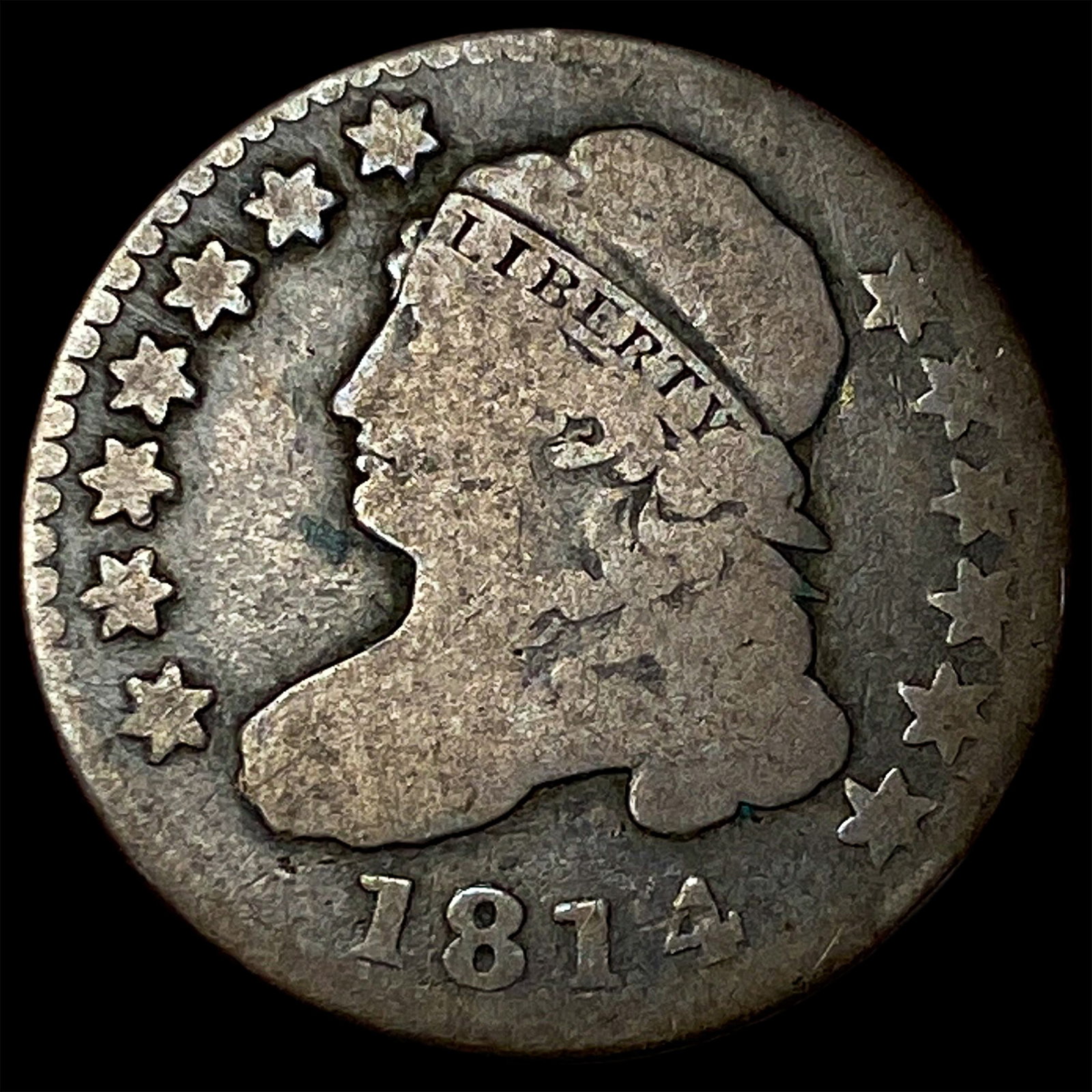 1814 Capped Bust Dime NICELY CIRCULATED (1 of 2)