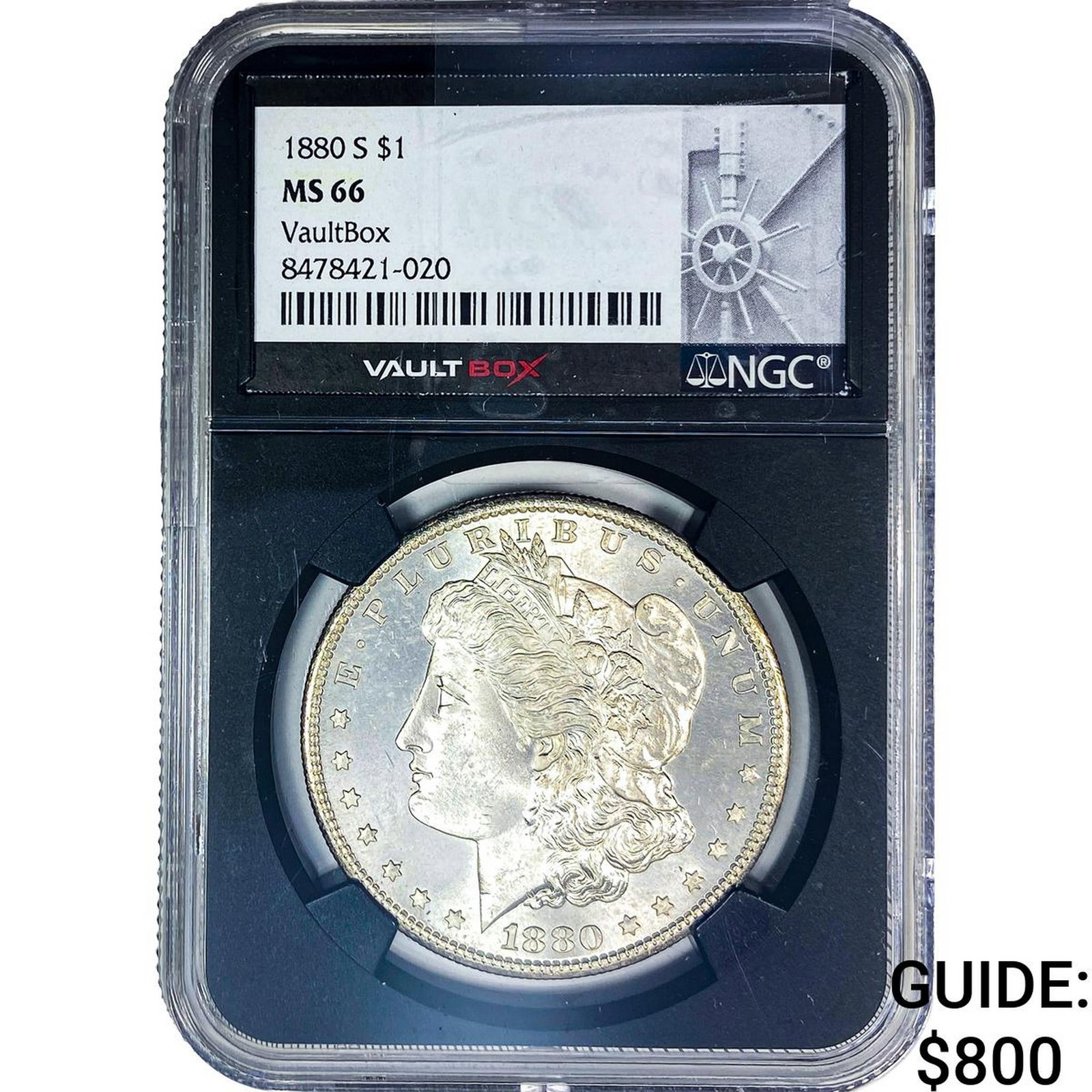 1880-S Morgan Silver Dollar NGC MS66: 1880-S Morgan Silver Dollar NGC MS66