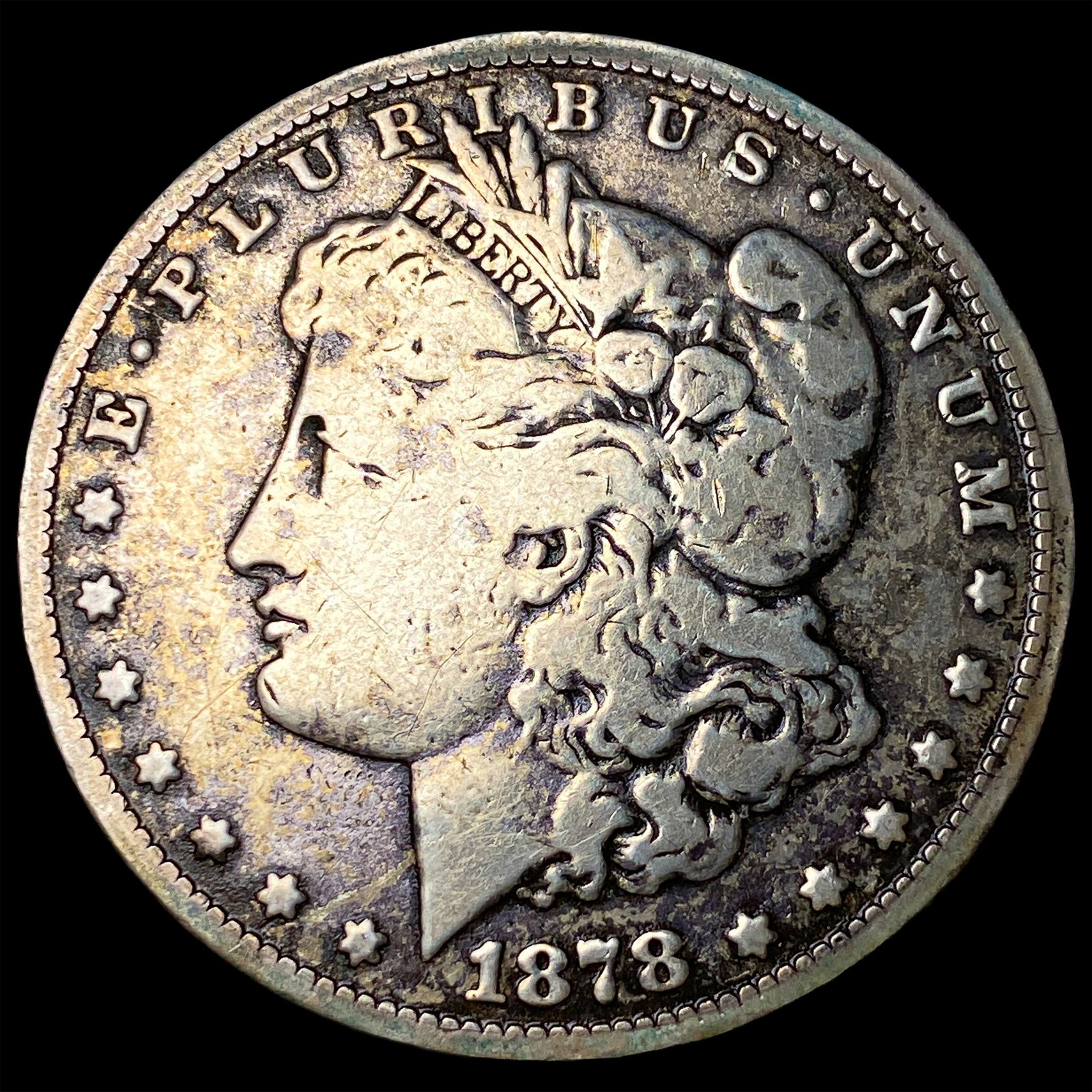 1878-CC Silver Morgan Dollar LIGHTLY CIRCULATED: 1878-CC Silver Morgan Dollar LIGHTLY CIRCULATED