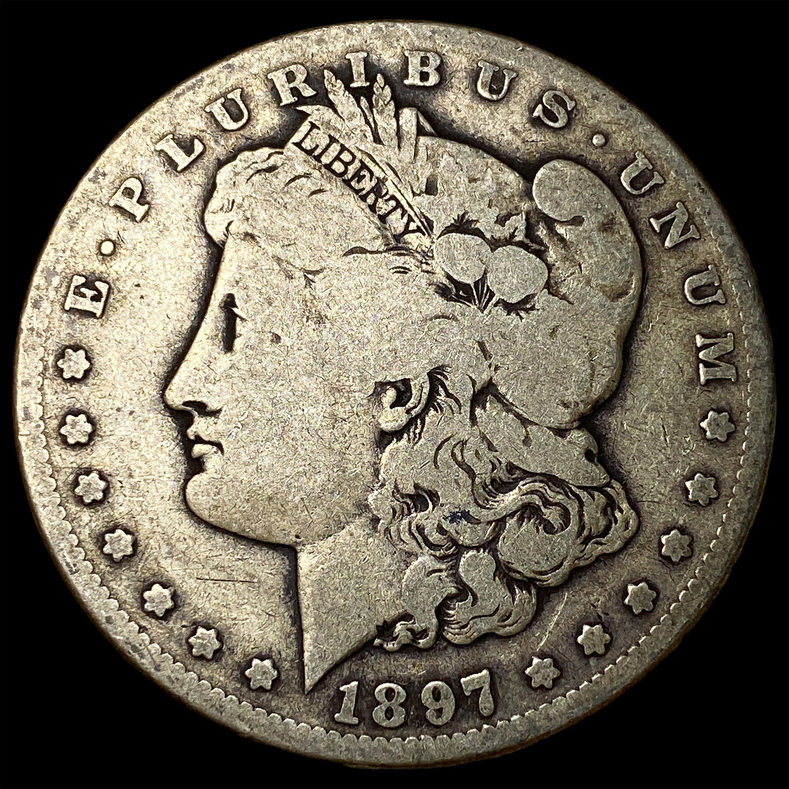 1897-S Silver Morgan Dollar NICELY CIRCULATED: 1897-S Silver Morgan Dollar NICELY CIRCULATED