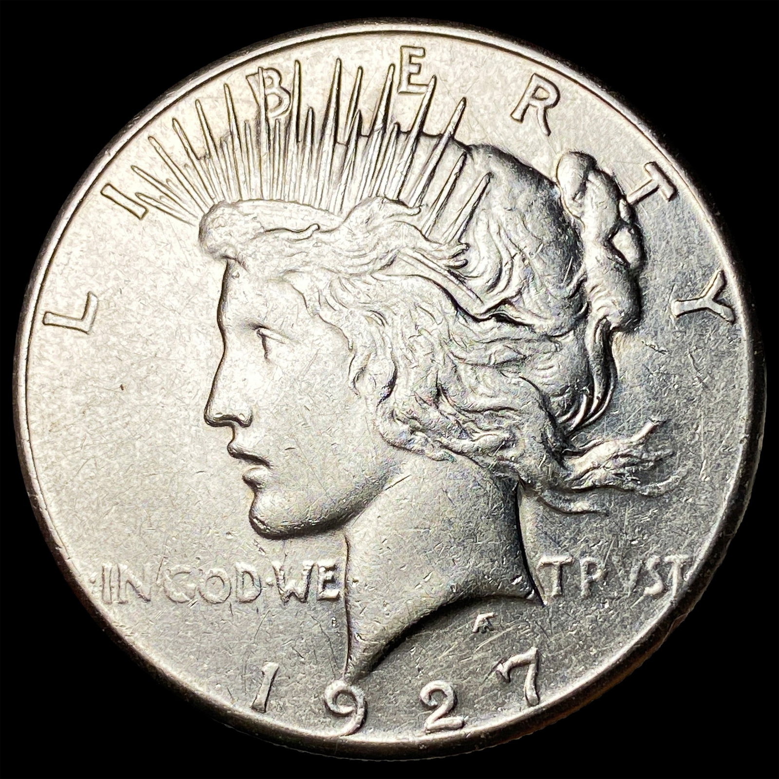 1927-S Silver Peace Dollar CLOSELY UNCIRCULATED: 1927-S Silver Peace Dollar CLOSELY UNCIRCULATED