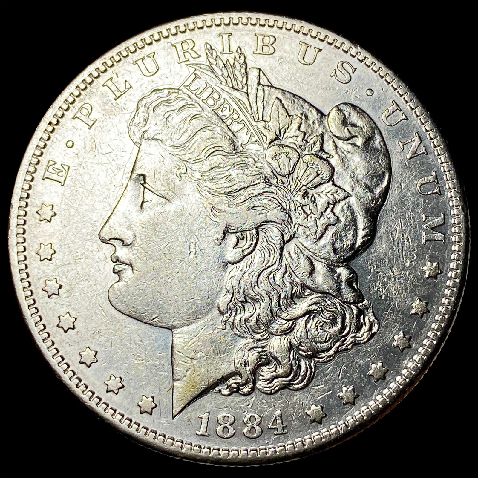 1884-S Silver Morgan Dollar NEARLY UNCIRCULATED: 1884-S Silver Morgan Dollar NEARLY UNCIRCULATED