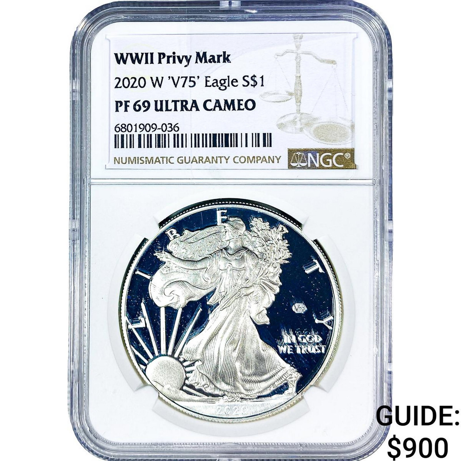 2020-W Silver Eagle NGC PF69 Ultra Cameo (1 of 2)