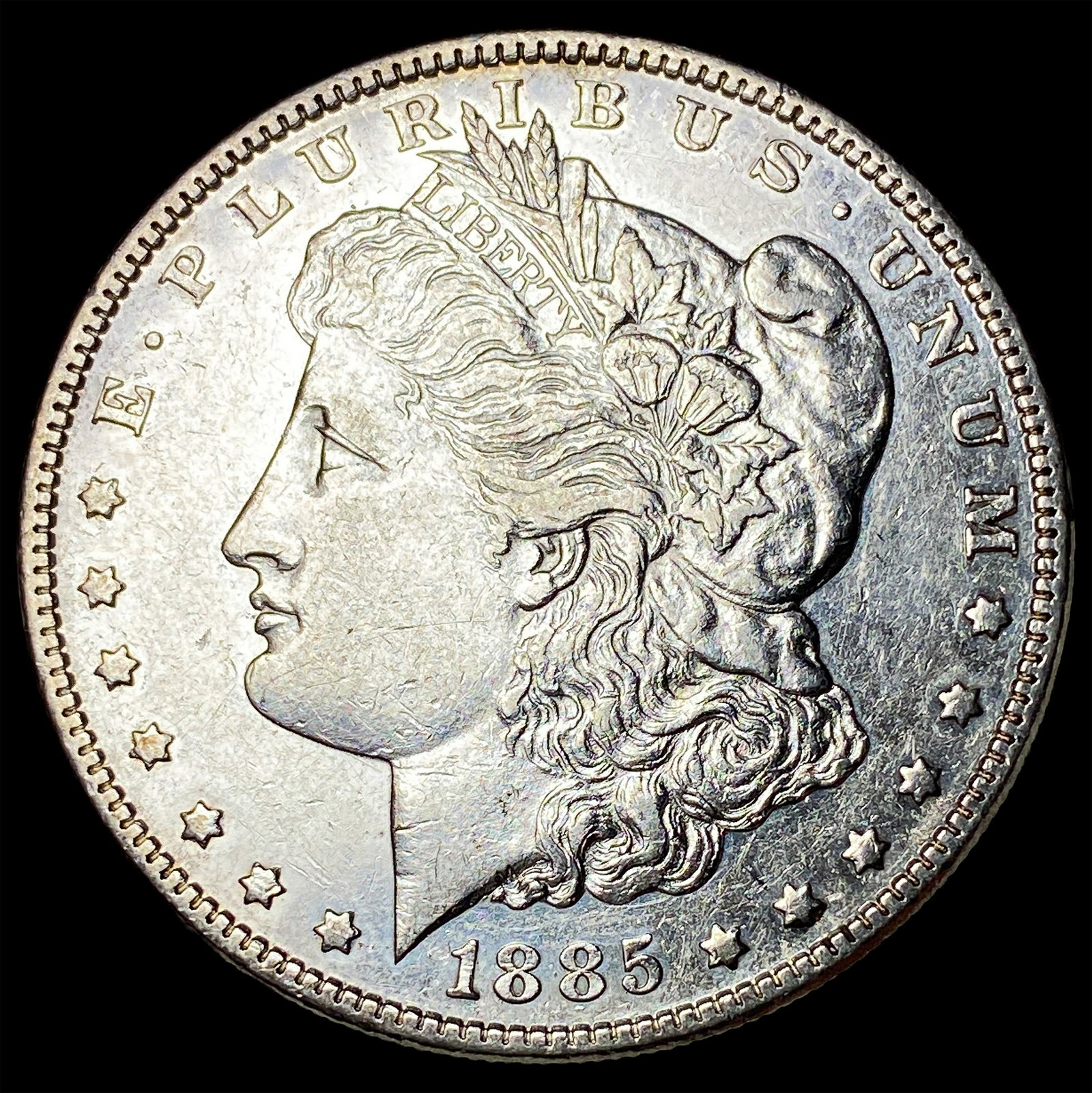 1885 Silver Morgan Dollar CLOSELY UNCIRCULATED: 1885 Silver Morgan Dollar CLOSELY UNCIRCULATED
