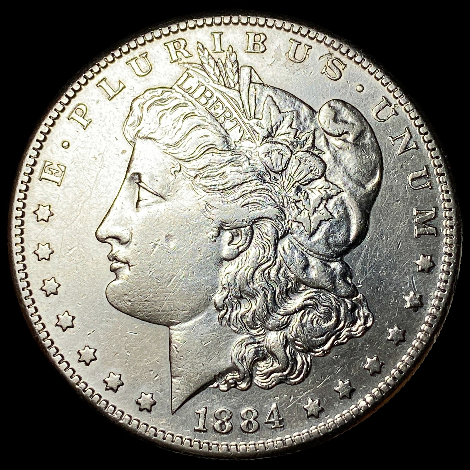 1884-S Silver Morgan Dollar CLOSELY UNCIRCULATED: 1884-S Silver Morgan Dollar CLOSELY UNCIRCULATED