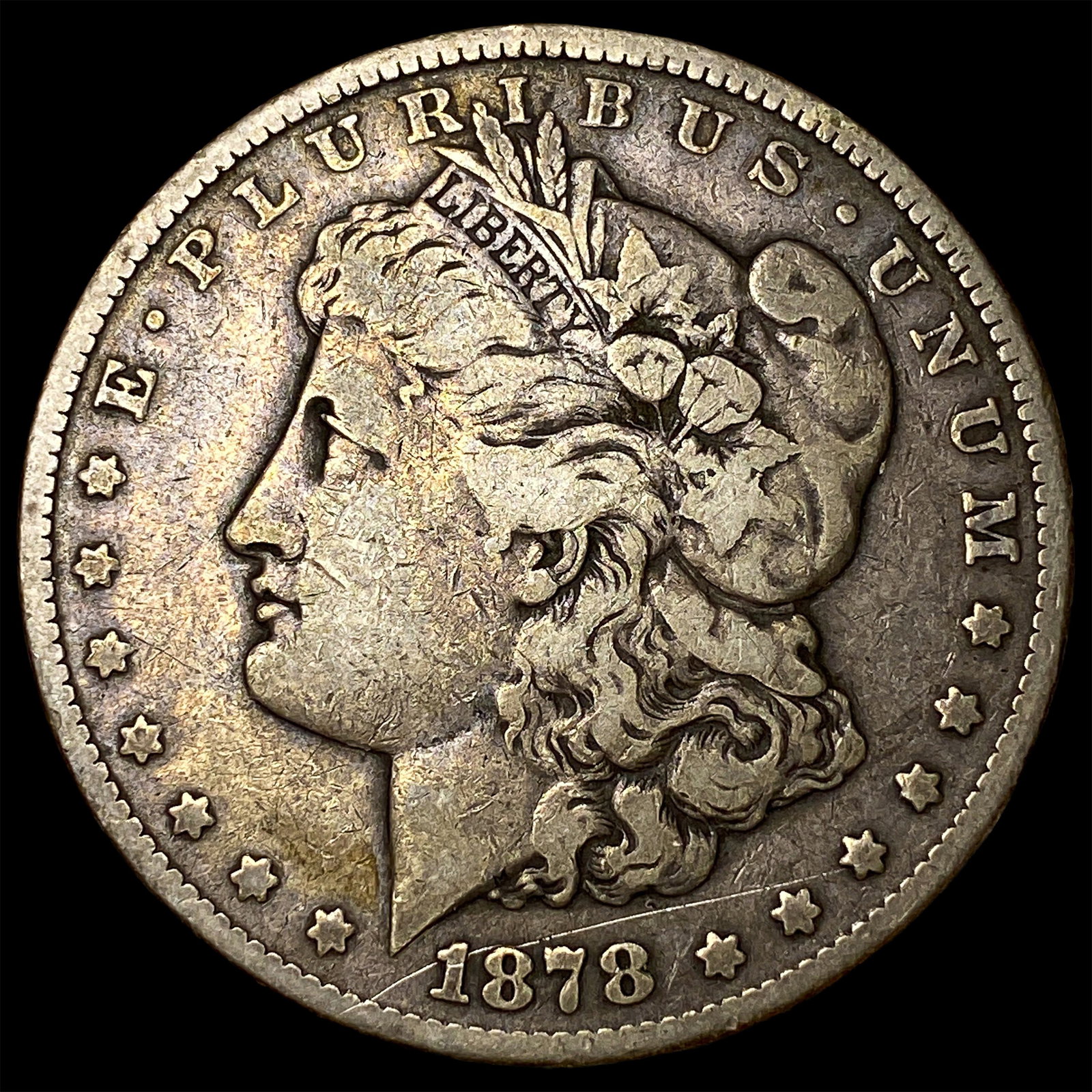 1878 Silver Morgan Dollar LIGHTLY CIRCULATED: 1878 Silver Morgan Dollar LIGHTLY CIRCULATED