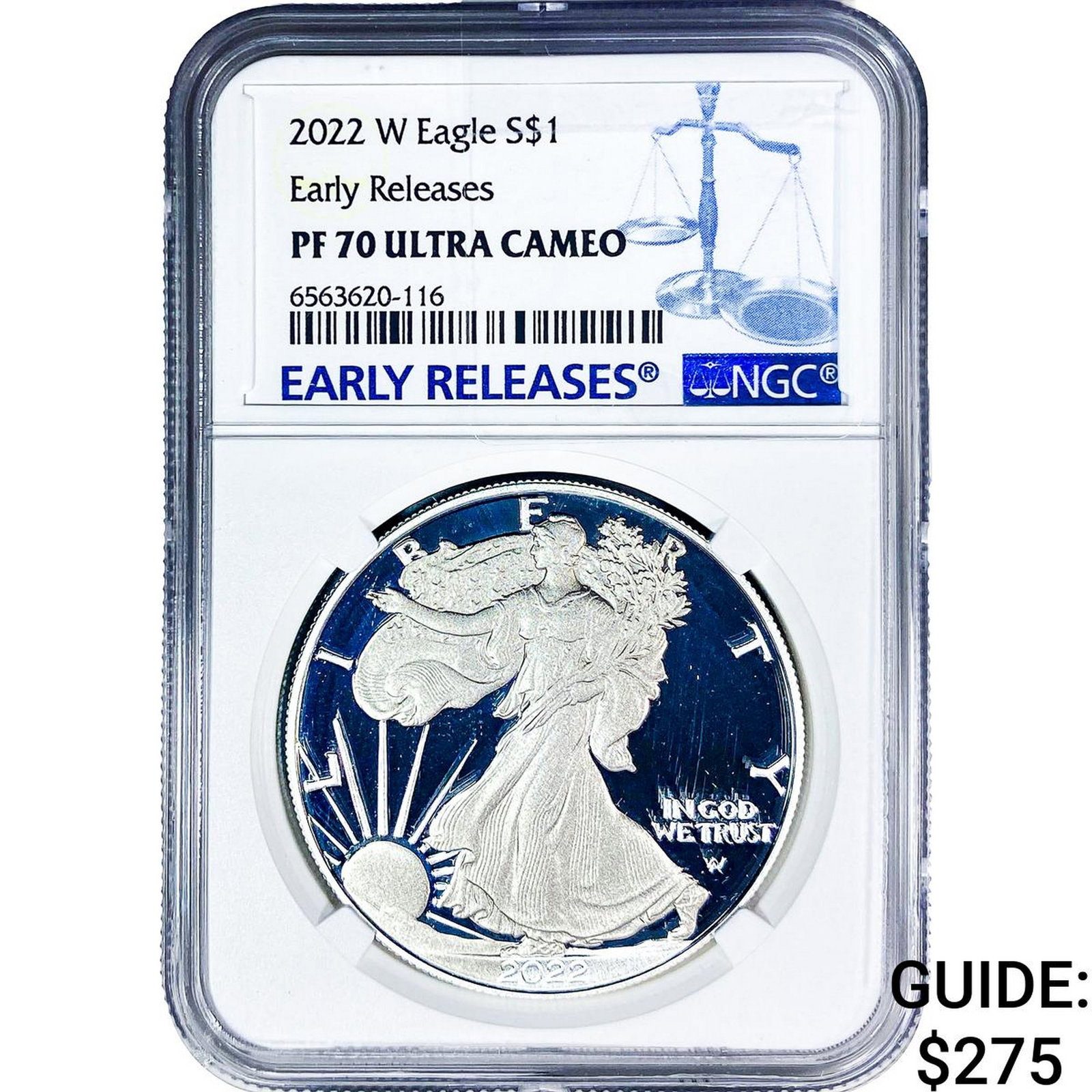 2022-W Silver Eagle NGC PF70 Ultra Cameo: 2022-W Silver Eagle NGC PF70 Ultra Cameo