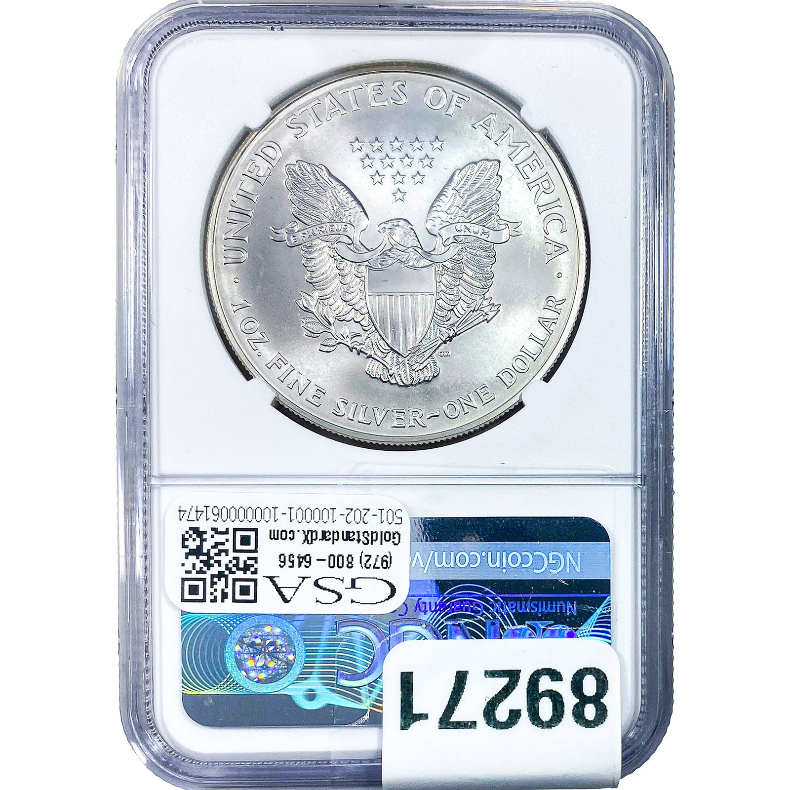 2000 Silver Eagle NGC MS69 - 2